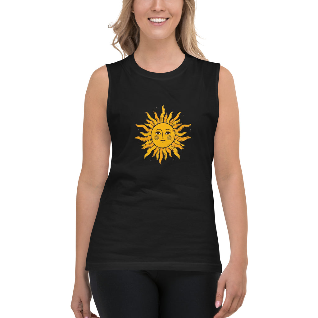Camiseta sin mangas Cara de Sol, Descubre calidad excepcional y estampados duraderos. Encuentra estilo y orgullo en cada prenda. Compra en LOSMIOS!
