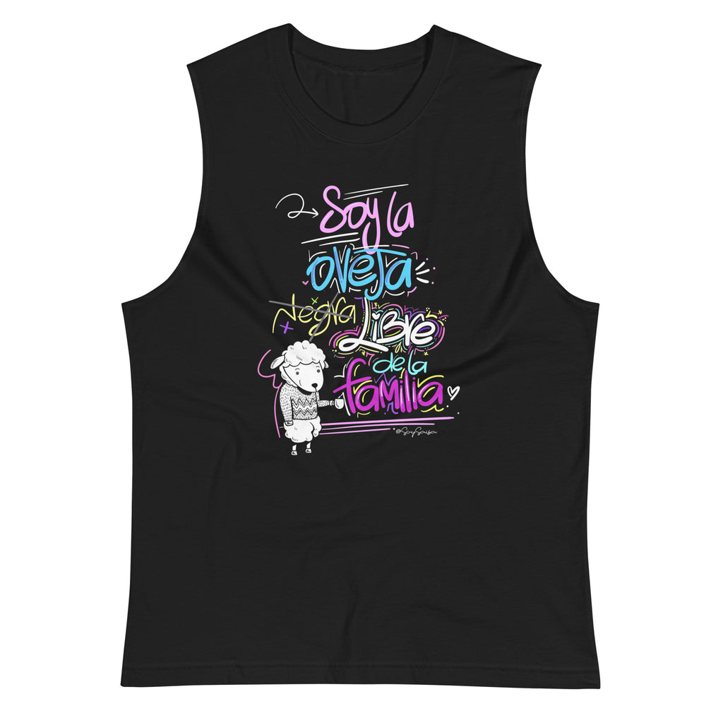Camiseta sin mangas Oveja Negra, Descubre calidad excepcional y estampados duraderos. Encuentra estilo y orgullo en cada prenda. Compra en LOSMIOS!