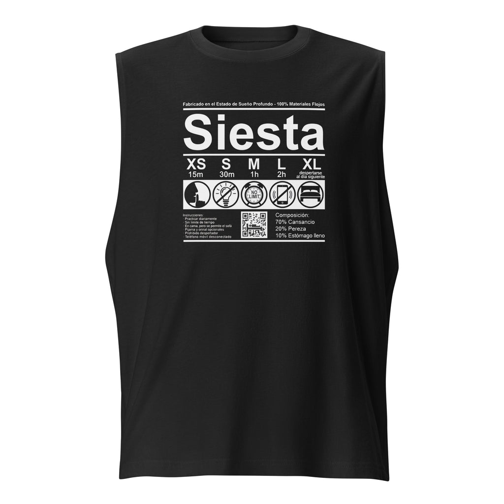 Camiseta sin mangas Siesta, Descubre calidad excepcional y estampados duraderos. Encuentra estilo y orgullo en cada prenda. Compra en LOSMIOS!\