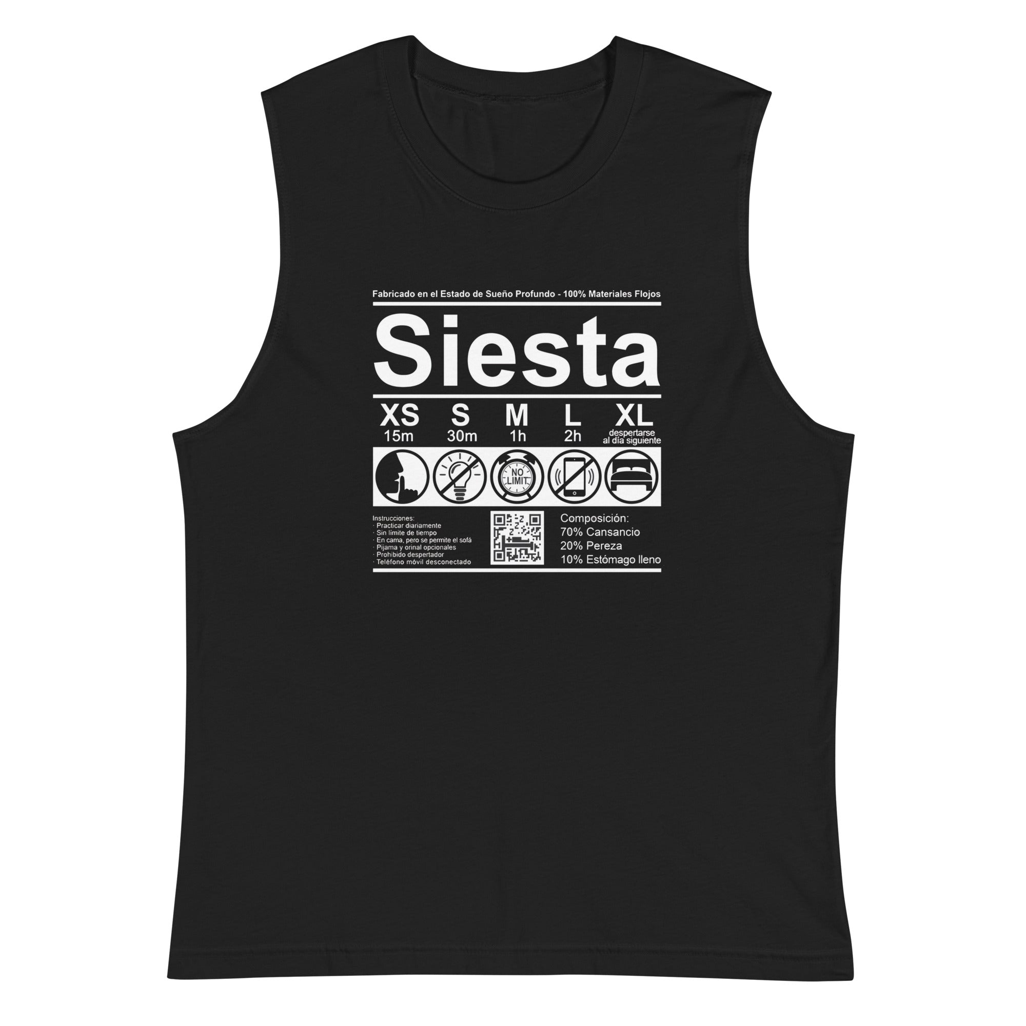 Camiseta sin mangas Siesta, Descubre calidad excepcional y estampados duraderos. Encuentra estilo y orgullo en cada prenda. Compra en LOSMIOS!