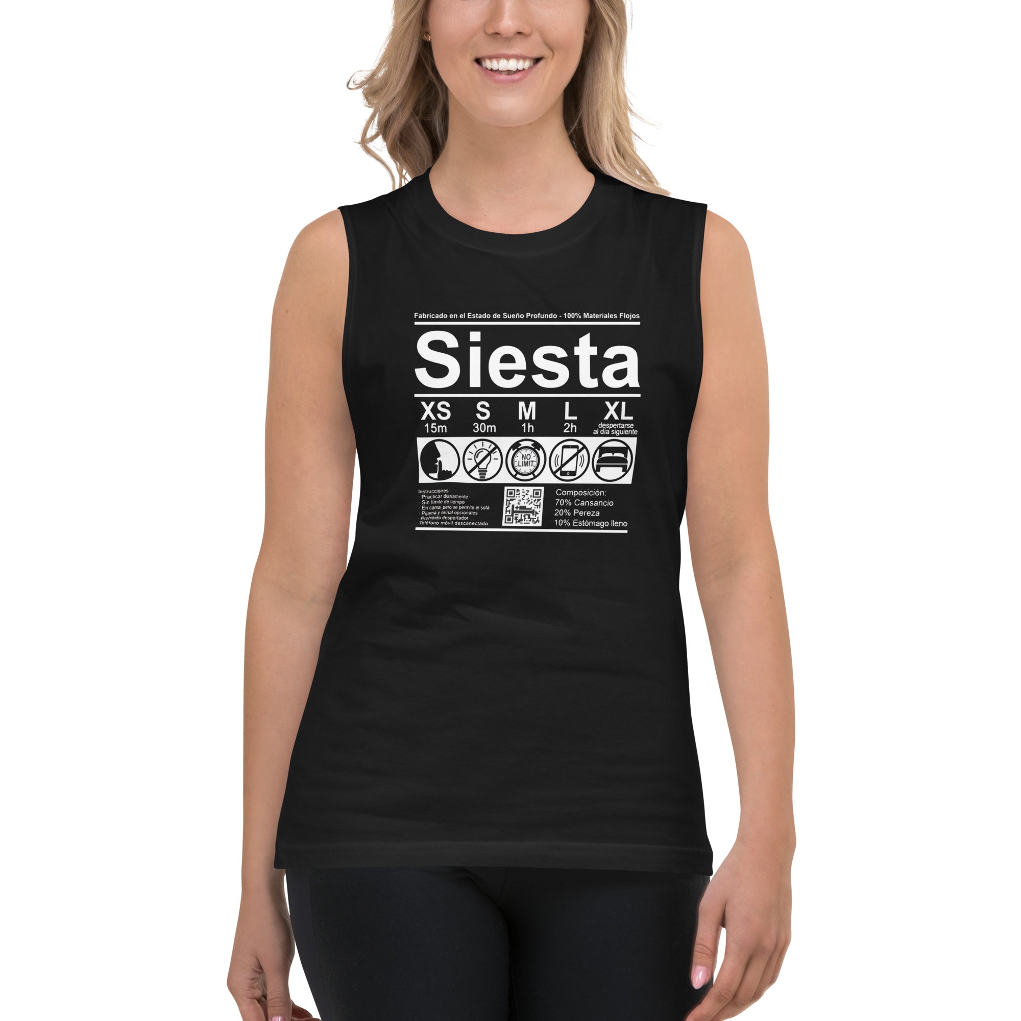 Camiseta sin mangas Siesta, Descubre calidad excepcional y estampados duraderos. Encuentra estilo y orgullo en cada prenda. Compra en LOSMIOS!