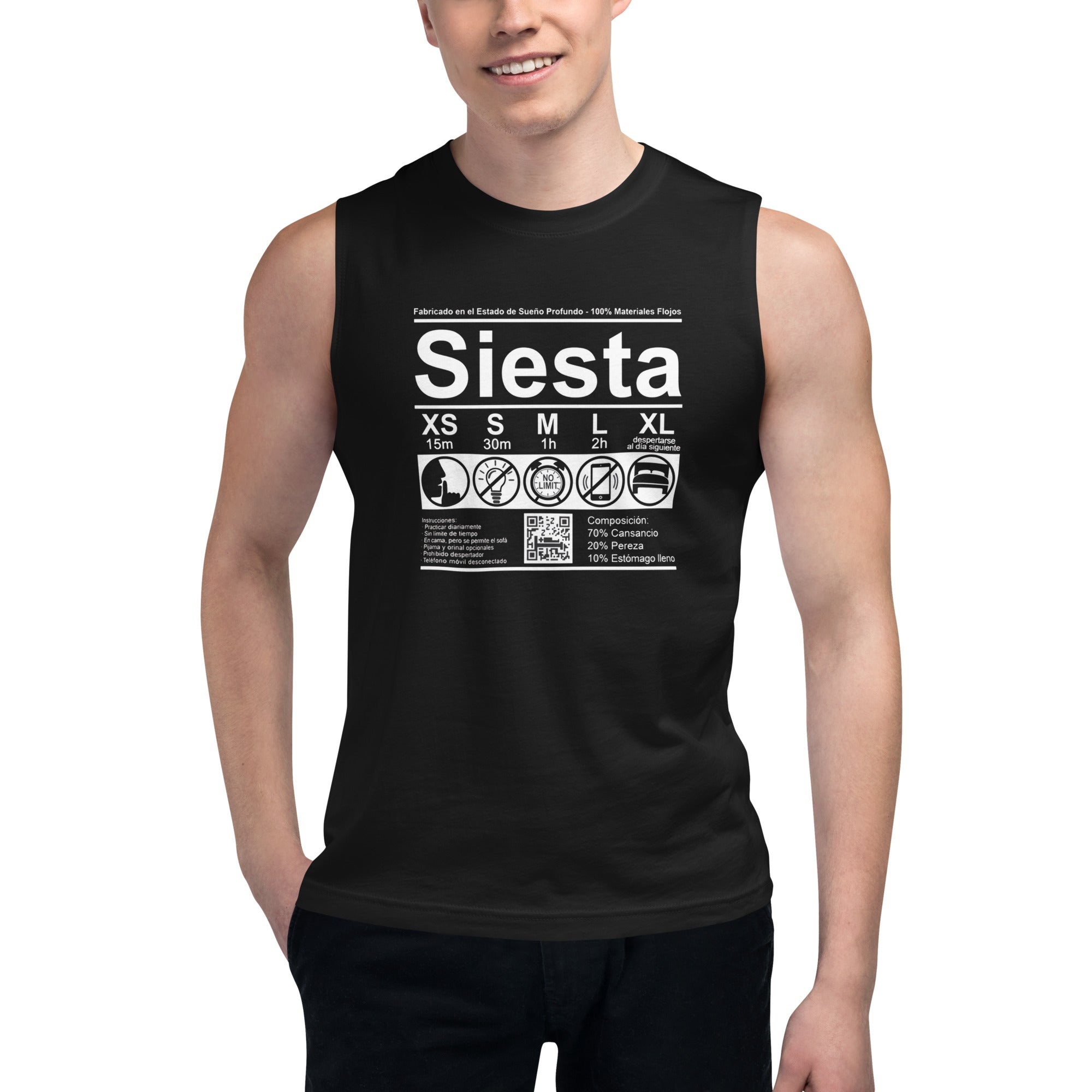Camiseta sin mangas Siesta, Descubre calidad excepcional y estampados duraderos. Encuentra estilo y orgullo en cada prenda. Compra en LOSMIOS!