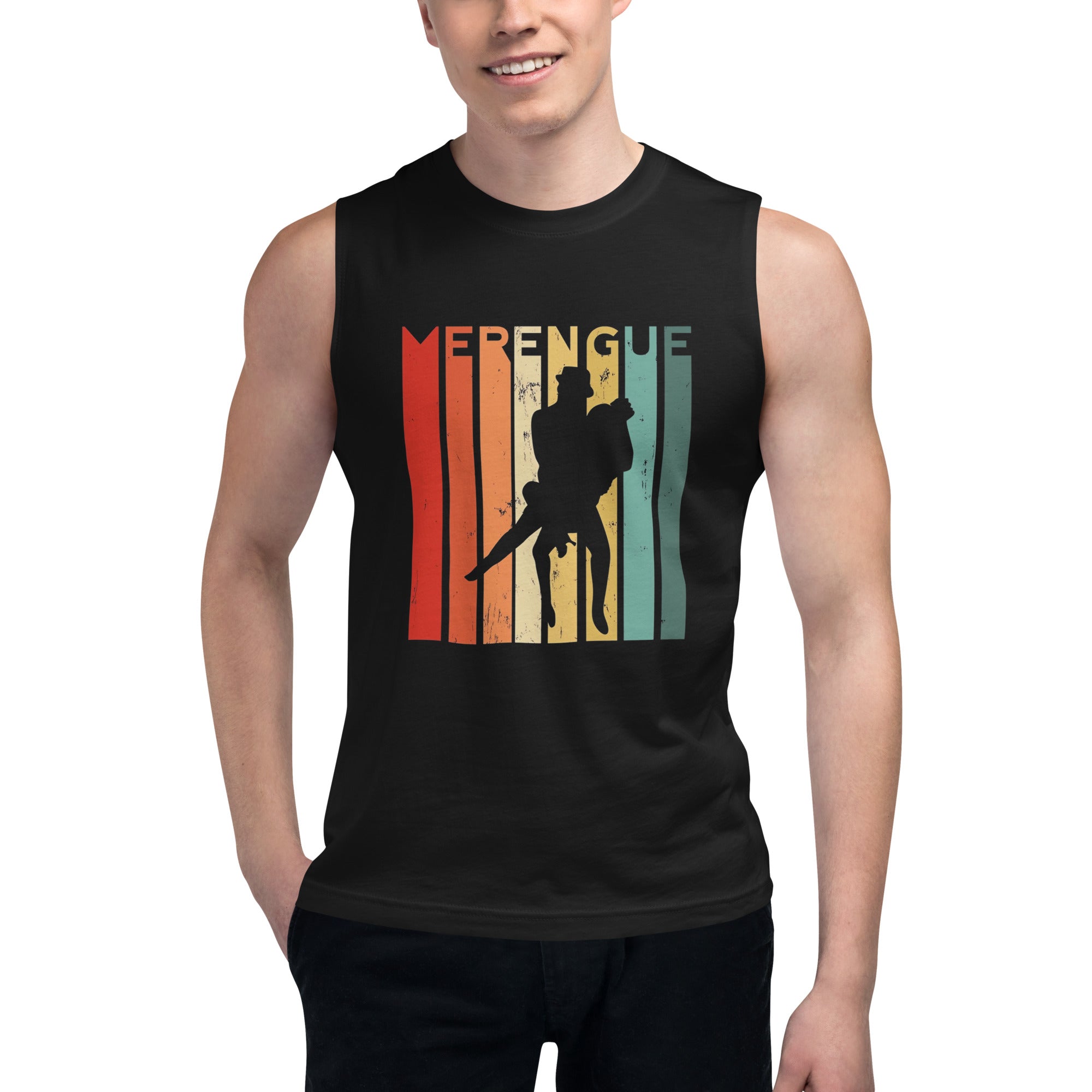 Camiseta sin mangas Merengue, Descubre calidad excepcional y estampados duraderos. Encuentra estilo y orgullo en cada prenda. Compra en LOSMIOS!