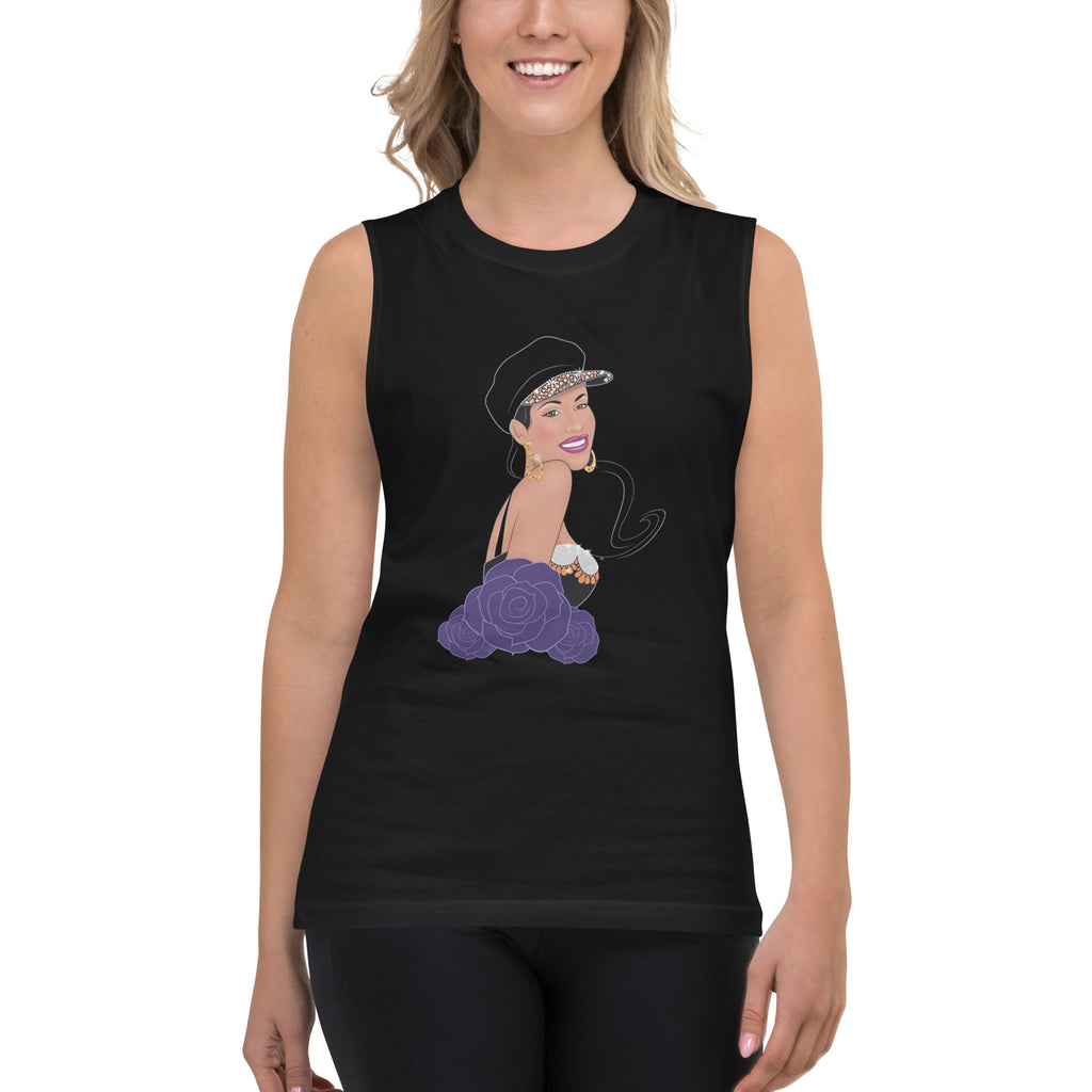 Camiseta sin mangas Selena Quintanilla, Descubre calidad excepcional y estampados duraderos. Encuentra estilo y orgullo en cada prenda.