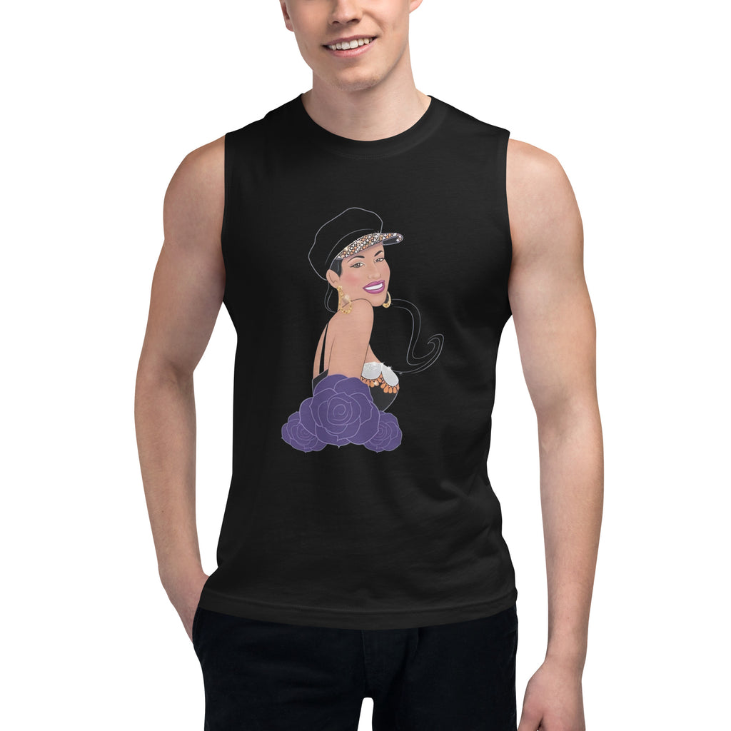 Camiseta sin mangas Selena Quintanilla, Descubre calidad excepcional y estampados duraderos. Encuentra estilo y orgullo en cada prenda.