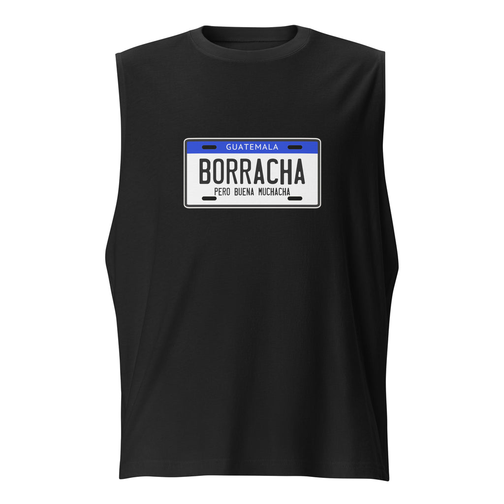 Playera sin mangas Borracha Guate, Descubre calidad excepcional y estampados duraderos. Encuentra estilo y orgullo en cada prenda.
