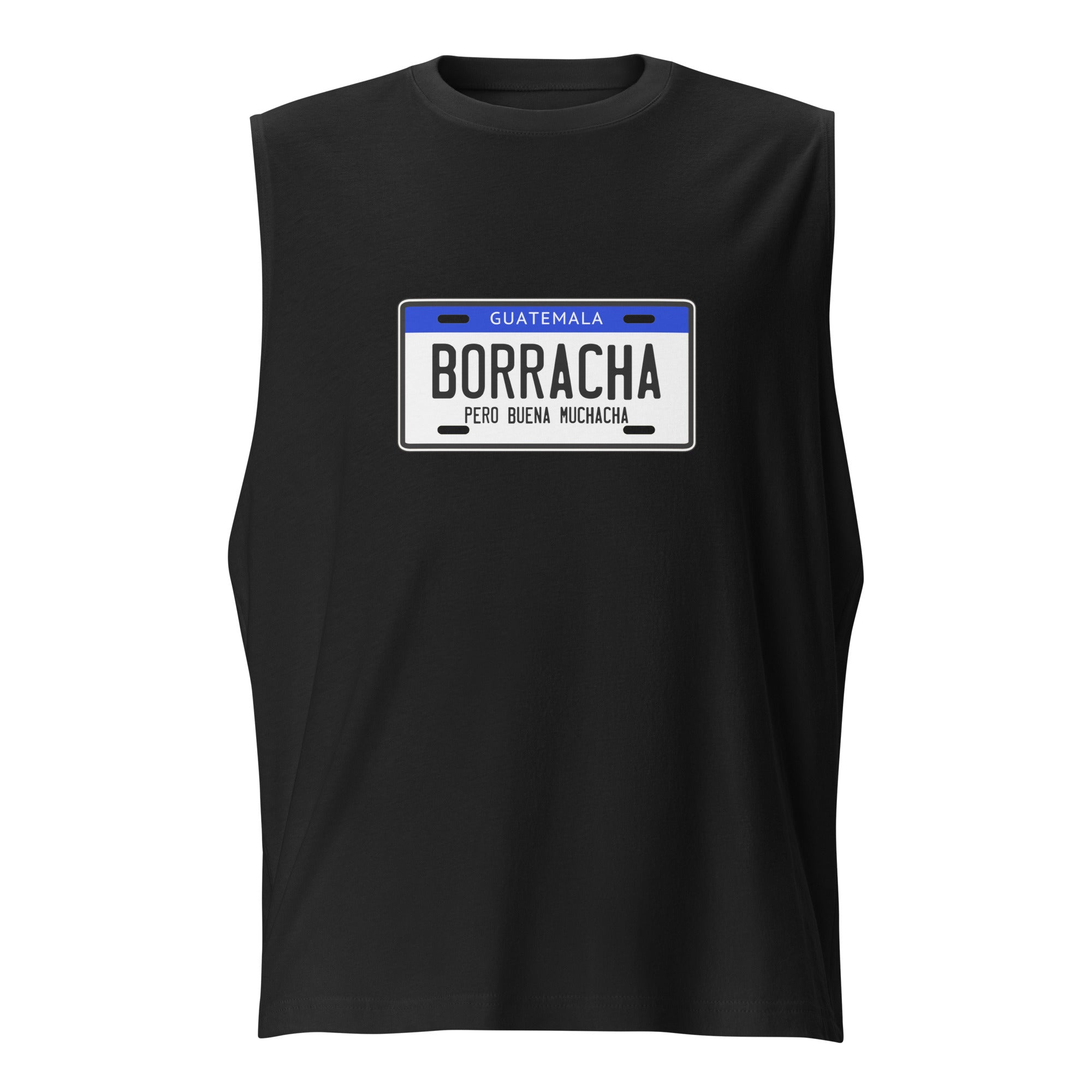 Playera sin mangas Borracha Guate, Descubre calidad excepcional y estampados duraderos. Encuentra estilo y orgullo en cada prenda.