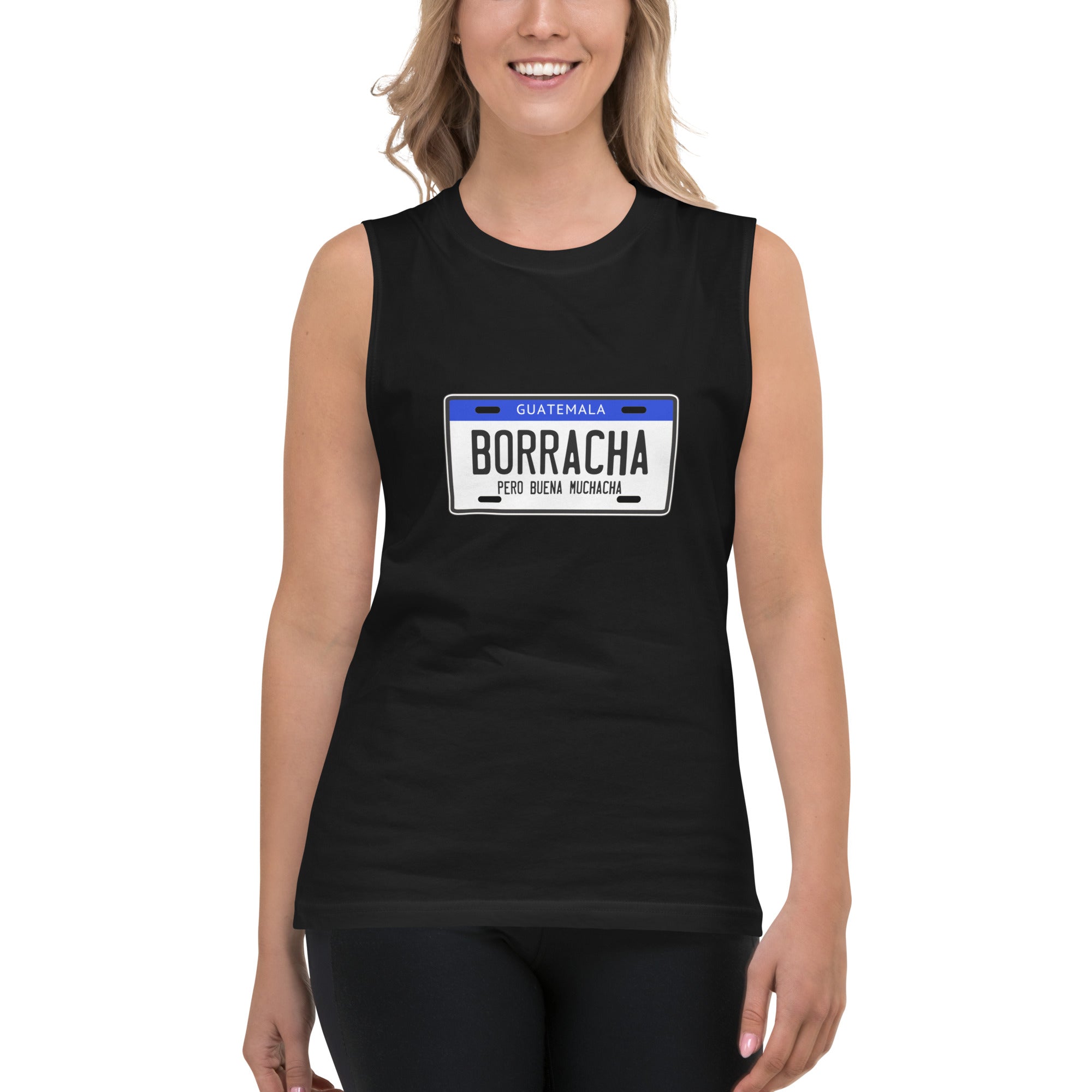 Playera sin mangas Borracha Guate, Descubre calidad excepcional y estampados duraderos. Encuentra estilo y orgullo en cada prenda.