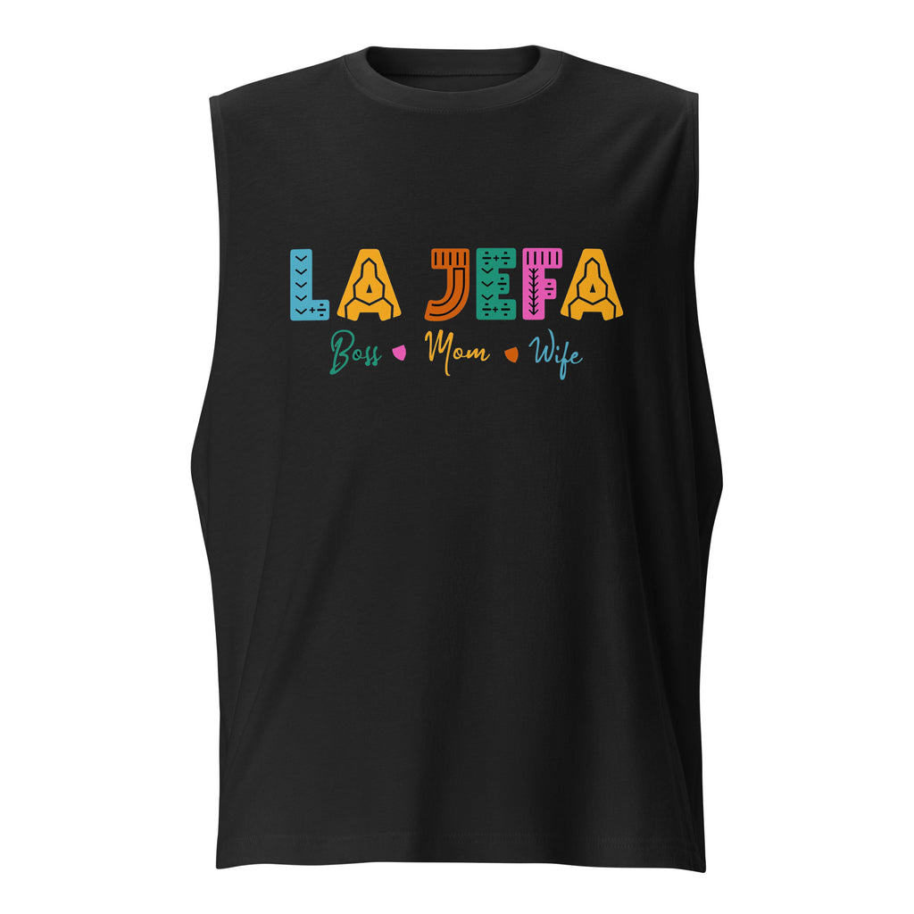 Playera sin mangas La Jefa ,Descubre calidad excepcional y estampados duraderos. Encuentra estilo y orgullo en cada prenda.