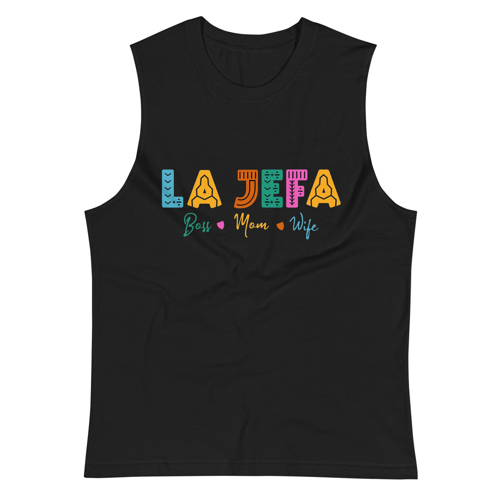 Playera sin mangas La Jefa ,Descubre calidad excepcional y estampados duraderos. Encuentra estilo y orgullo en cada prenda.