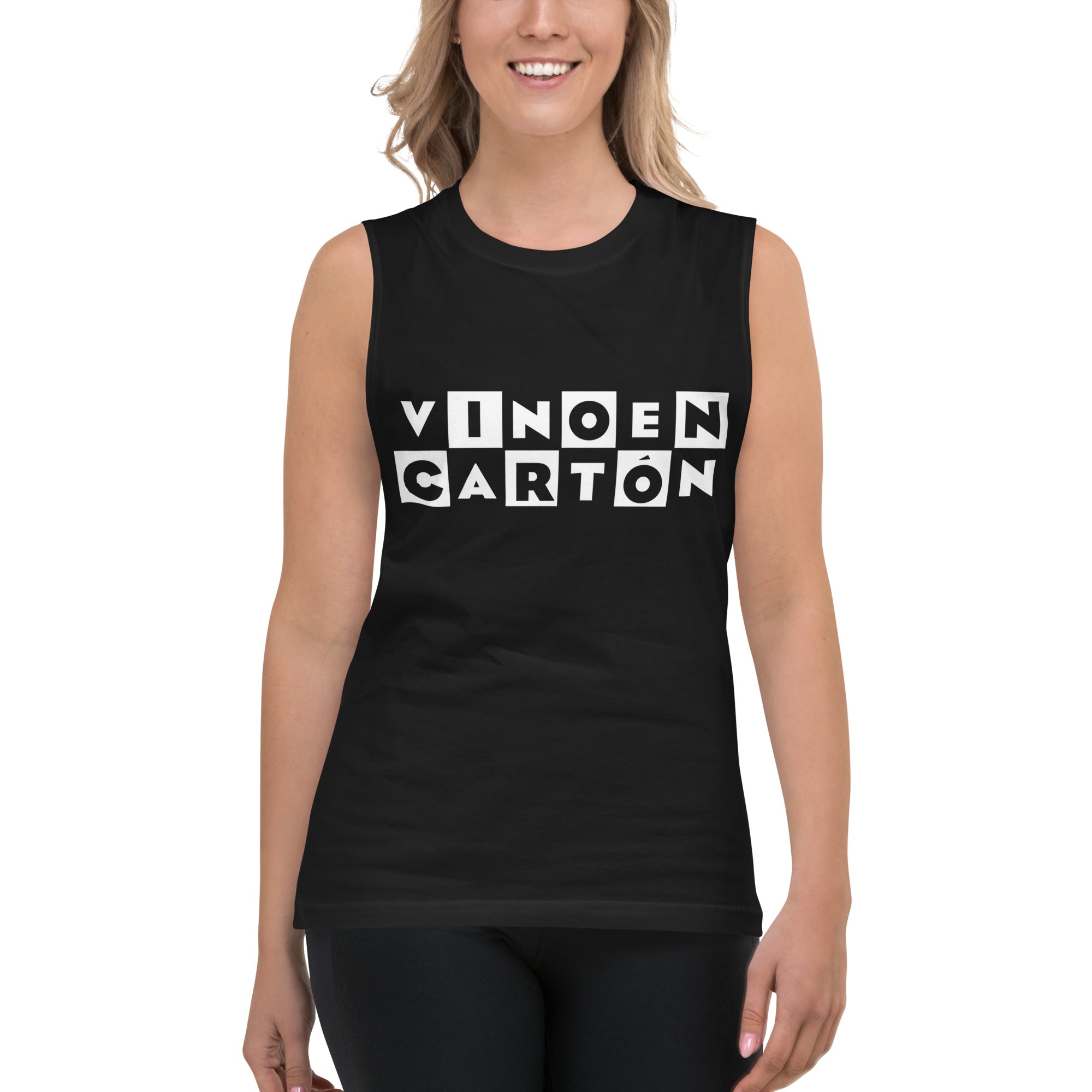 Playera sin mangas Vino en Cartón ,Descubre calidad excepcional y estampados duraderos. Encuentra estilo y orgullo en cada prenda.