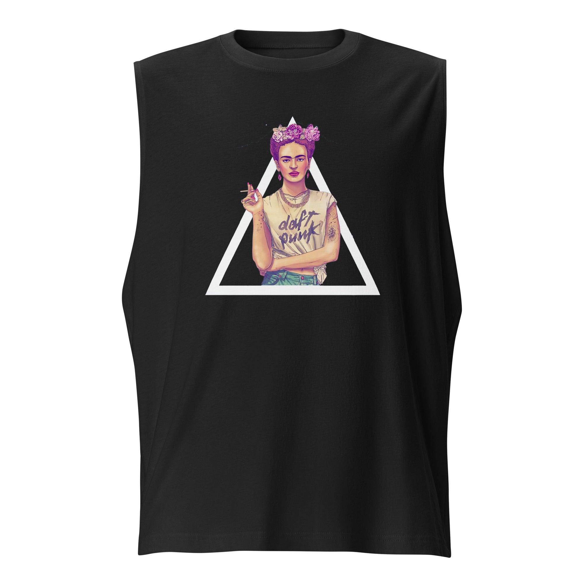 Playera sin mangas Frida del Rey ,Descubre calidad excepcional y estampados duraderos. Encuentra estilo y orgullo en cada prenda.