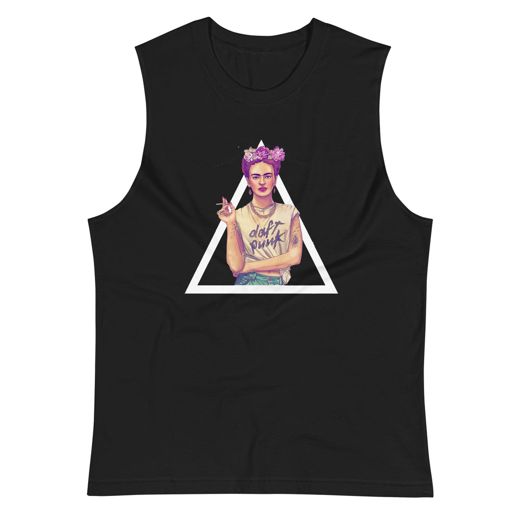 Playera sin mangas Frida del Rey ,Descubre calidad excepcional y estampados duraderos. Encuentra estilo y orgullo en cada prenda.