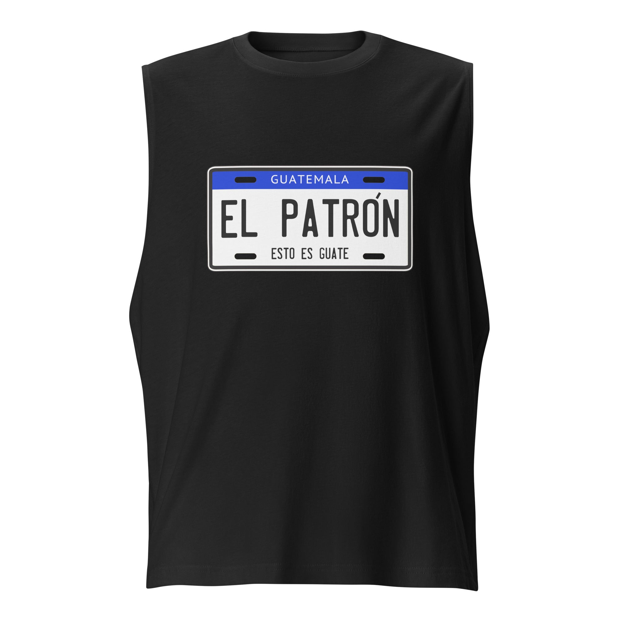 Playera sin mangas El Patrón Guate ,Descubre calidad excepcional y estampados duraderos. Encuentra estilo y orgullo en cada prenda.