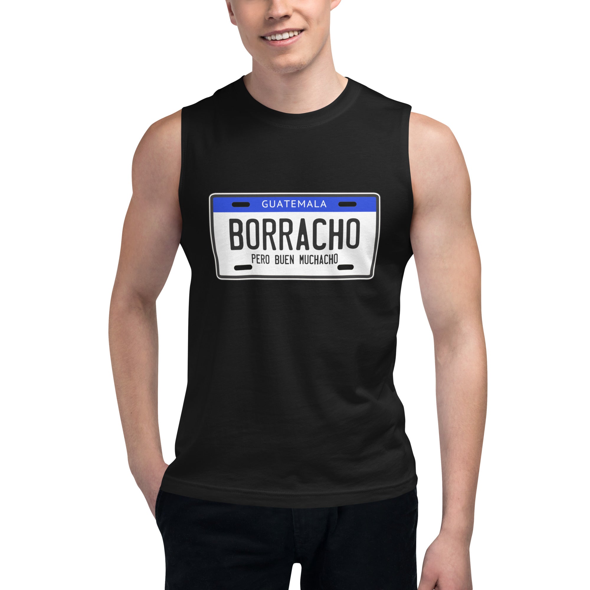 Playera sin mangas Borracho Guate ,Descubre calidad excepcional y estampados duraderos. Encuentra estilo y orgullo en cada prenda.