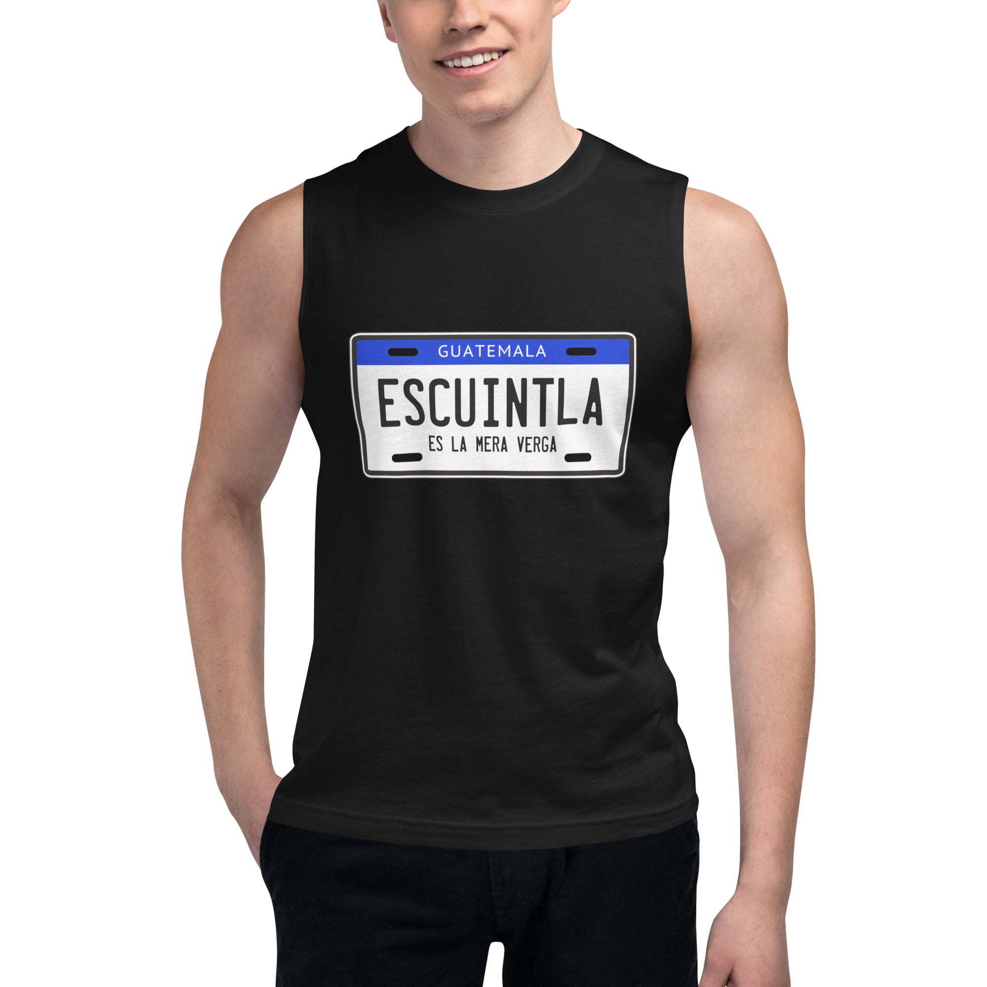 Playera sin mangas Placa Escuintla ,Descubre calidad excepcional y estampados duraderos. Encuentra estilo y orgullo en cada prenda.
