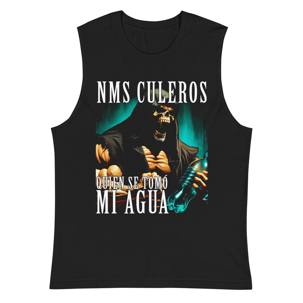 Quien se tomo mi agua — Camisetas sin Mangas — LOSMIOS
