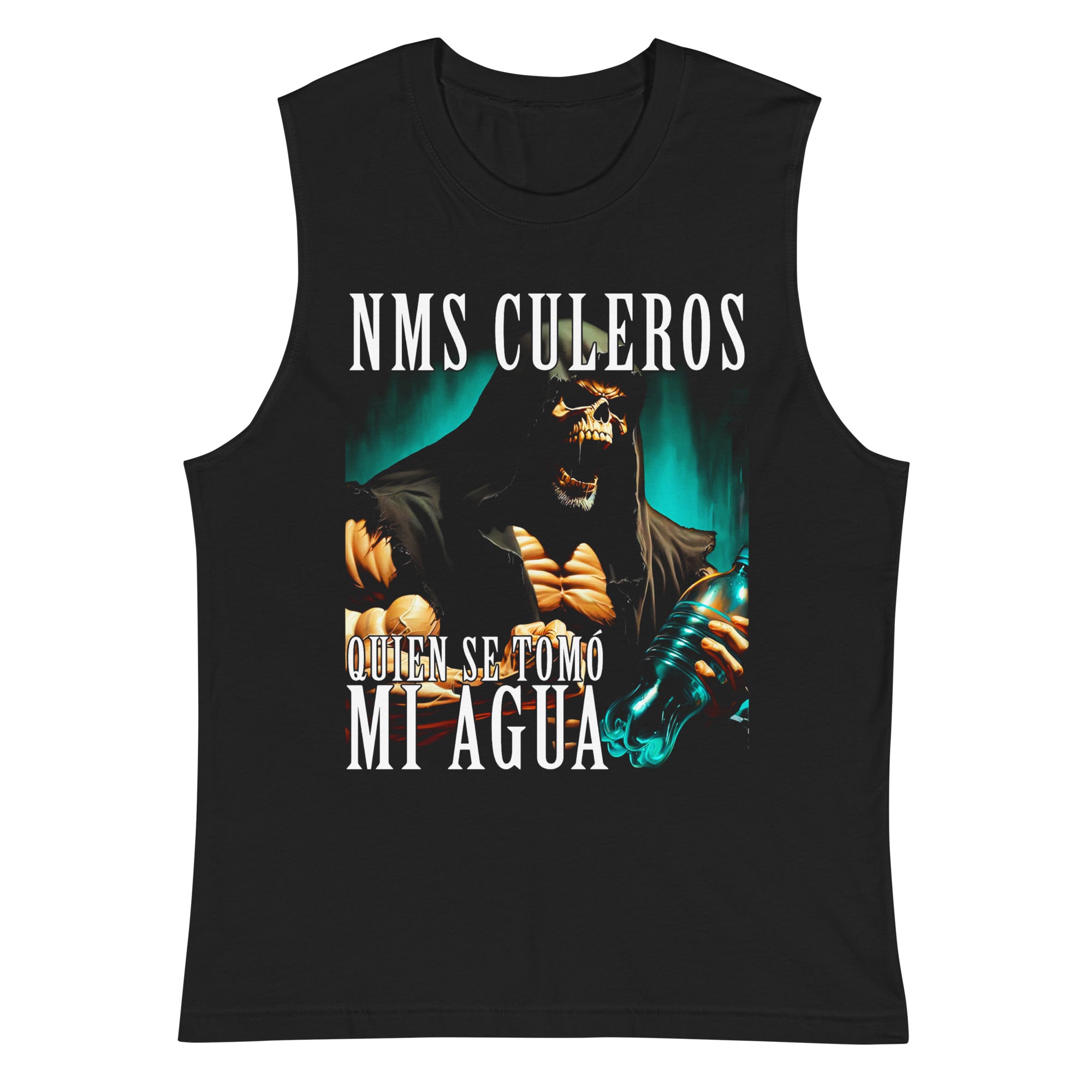 Quien se tomo mi agua — Camisetas sin Mangas — LOSMIOS