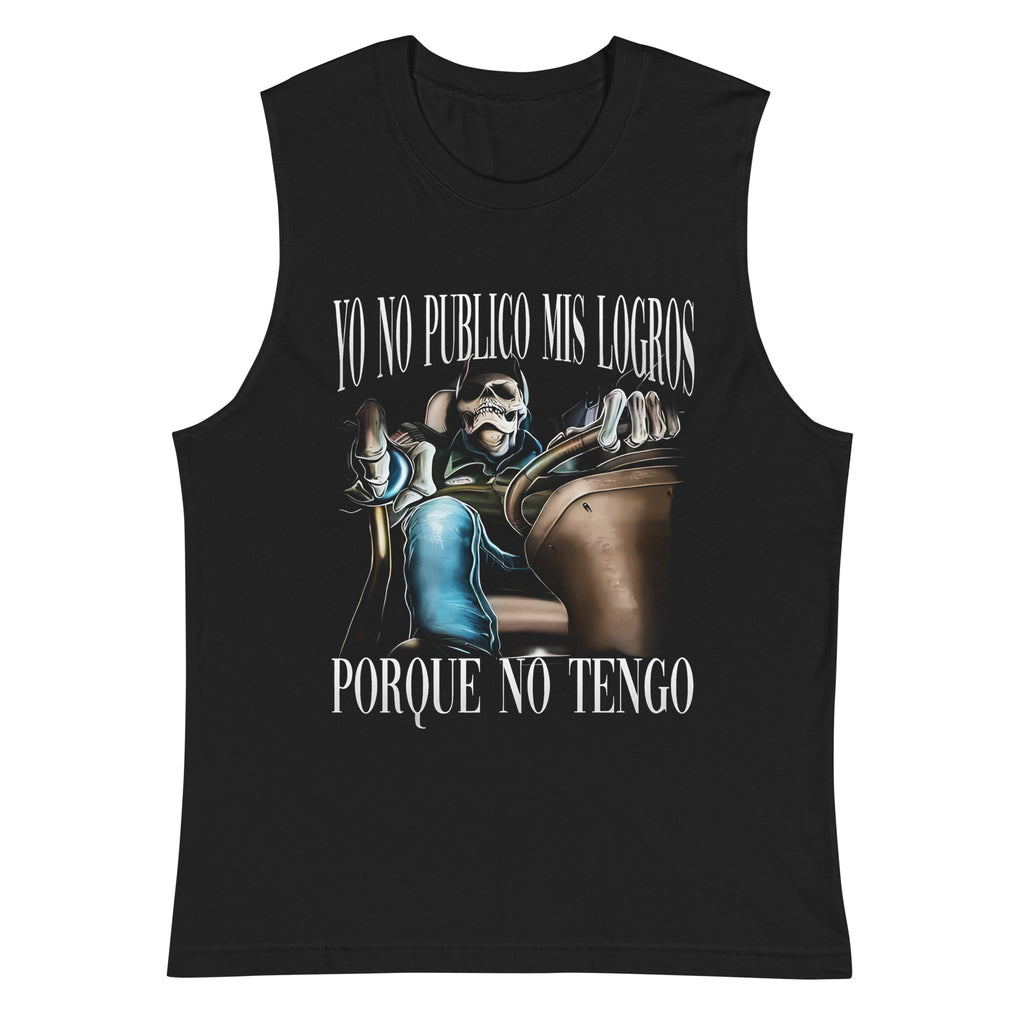 No publico mis logros — Camisetas sin Mangas — LOSMIOS
