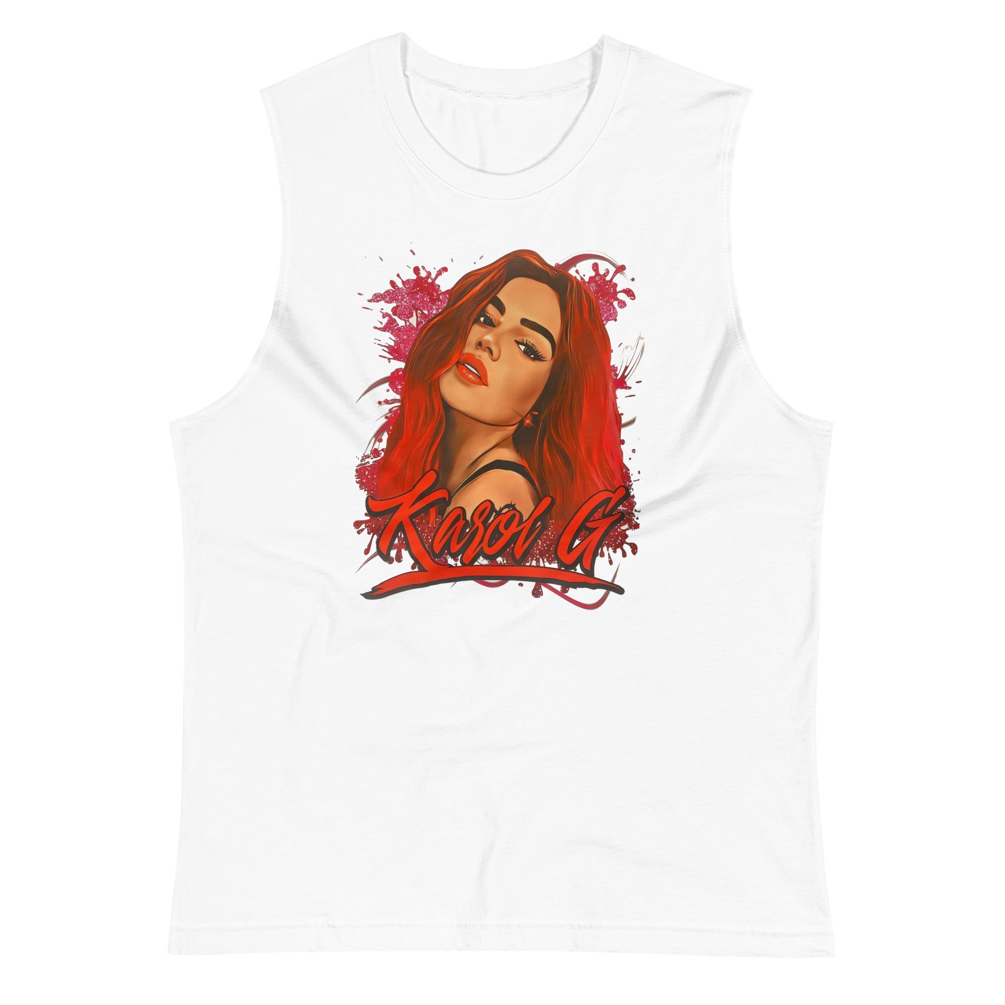 Camiseta sin mangas Karol G: el emblema de orgullo colombiano con calidad excepcional y estampado que resiste el paso del tiempo.