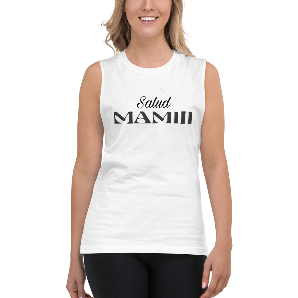 Camiseta sin mangas Salud Mamiii: el emblema de orgullo colombiano con calidad excepcional y estampado que resiste el paso del tiempo.