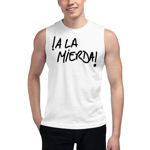 Camiseta sin mangas A la Mierda: el emblema de orgullo colombiano con calidad excepcional y estampado que resiste el paso del tiempo.