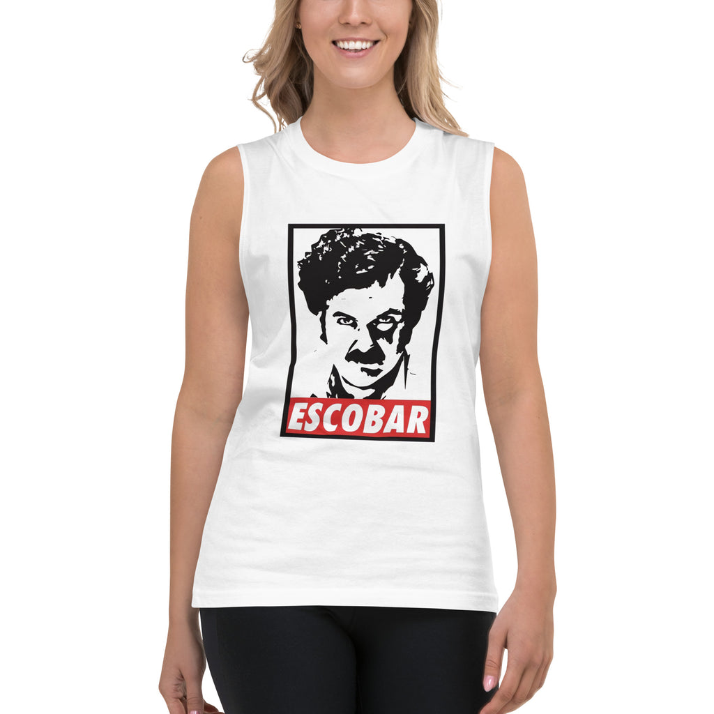 Camiseta sin mangas Escobar, Descubre calidad excepcional y estampados duraderos. Encuentra estilo y orgullo en cada prenda. Compra en LOSMIOS!