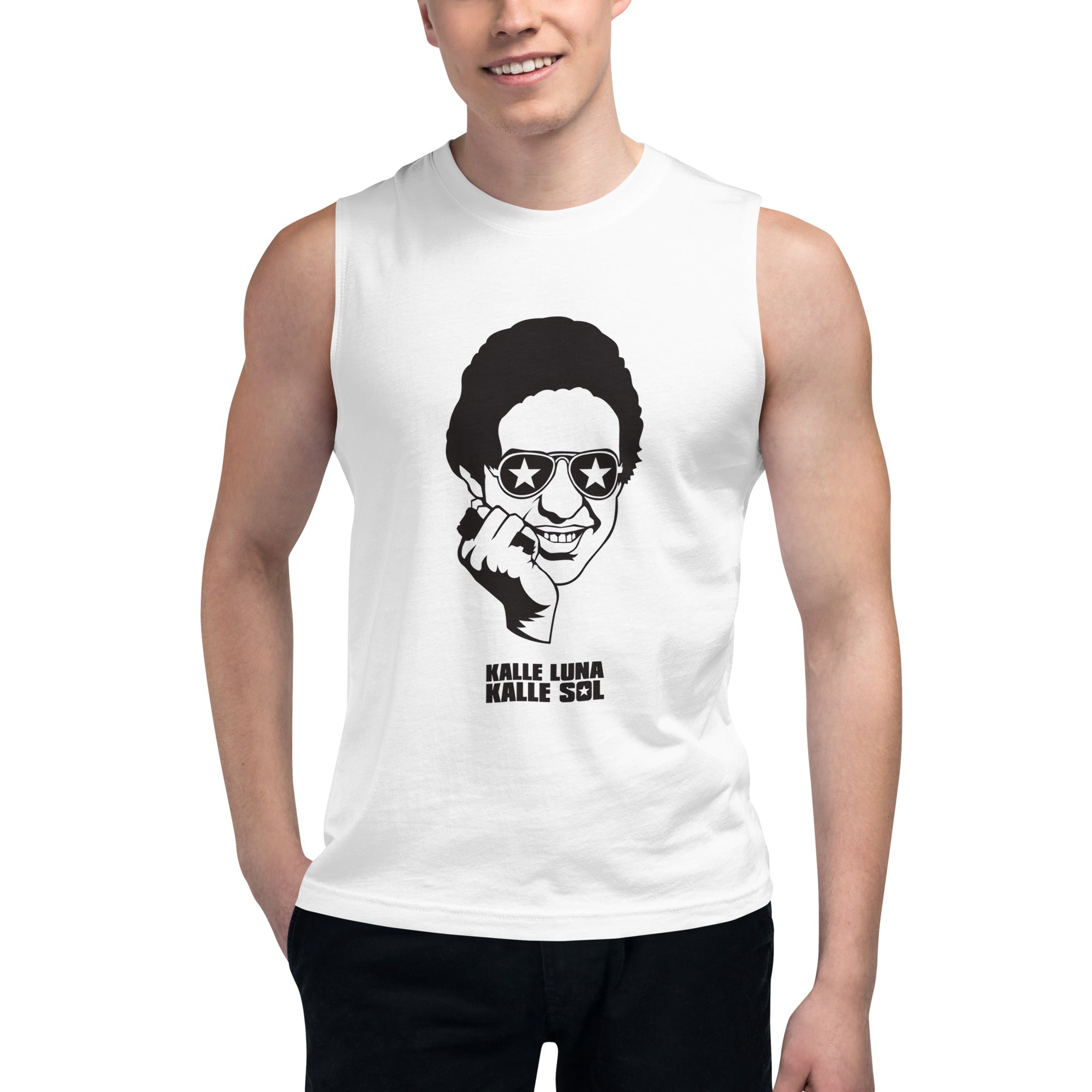 Camiseta sin mangas Kalle Luna , Descubre calidad excepcional y estampados duraderos. Encuentra estilo y orgullo en cada prenda. Compra en LOSMIOS!