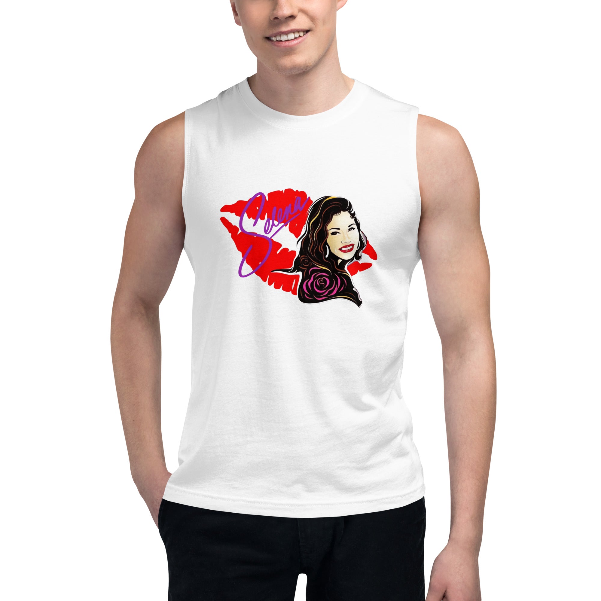Camiseta sin mangas Selena Kiss , Descubre calidad excepcional y estampados duraderos. Encuentra estilo y orgullo en cada prenda. Compra en LOSMIOS!
