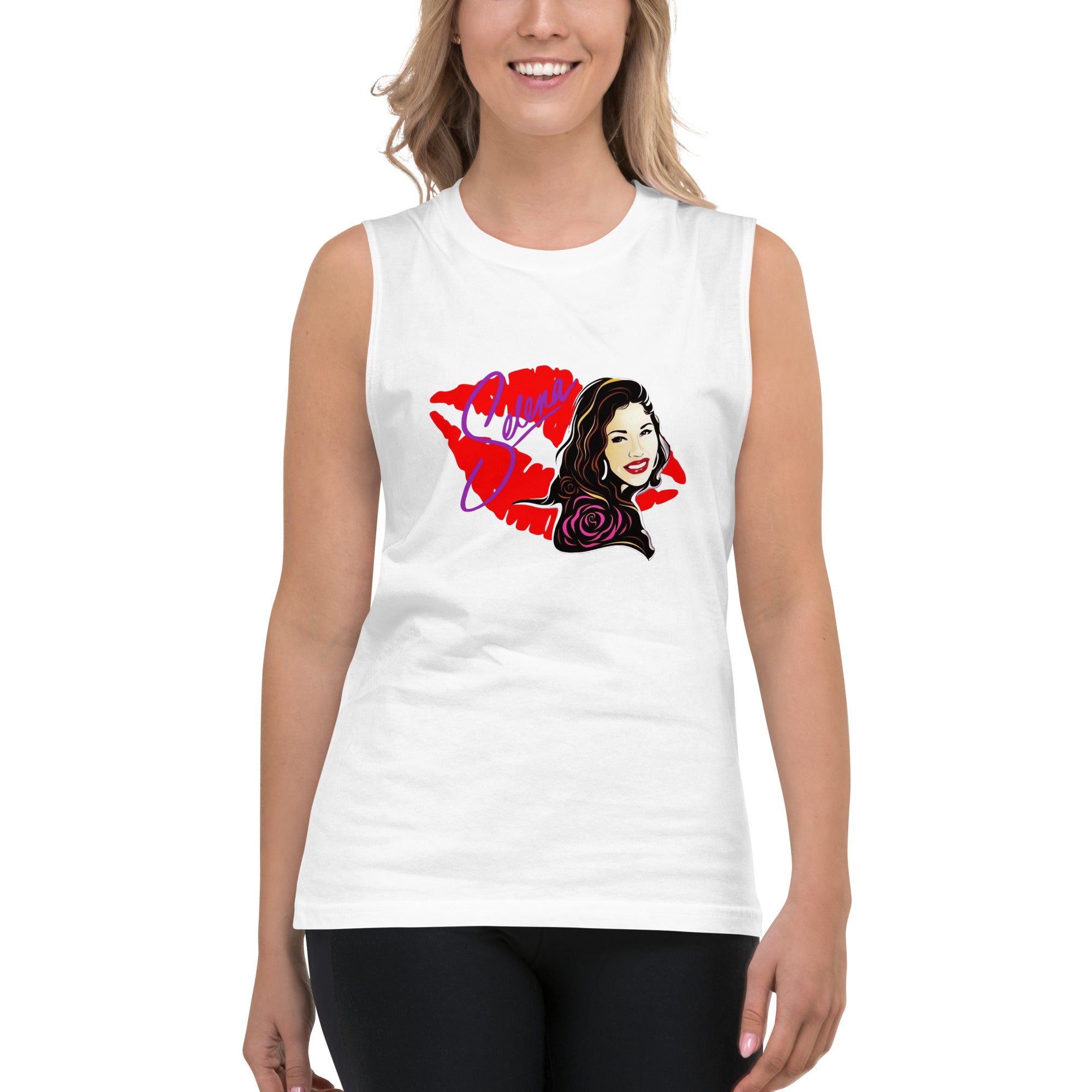 Camiseta sin mangas Selena Kiss , Descubre calidad excepcional y estampados duraderos. Encuentra estilo y orgullo en cada prenda. Compra en LOSMIOS!