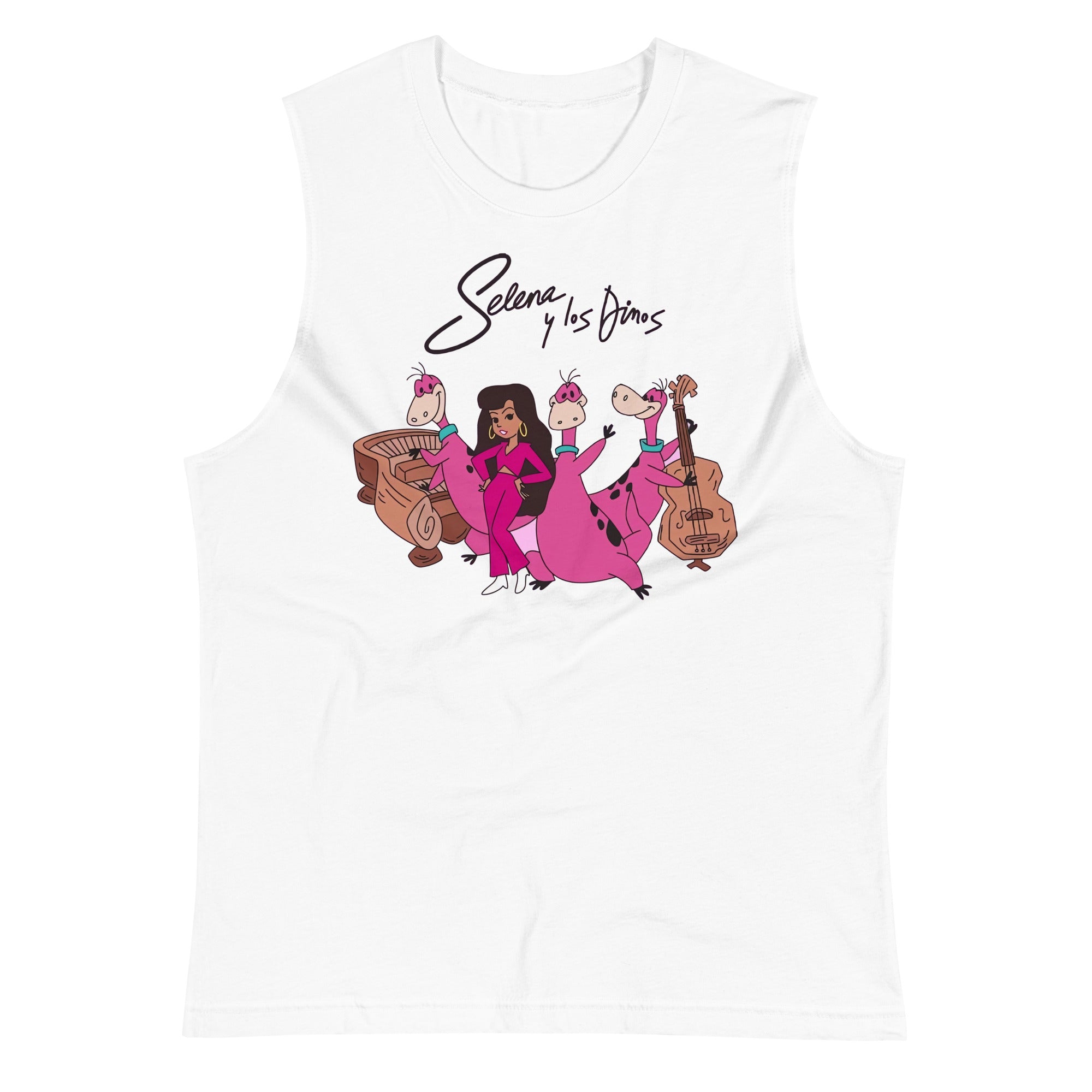Camiseta sin mangas Selena y los Dinos, Descubre calidad excepcional y estampados duraderos. Encuentra estilo y orgullo en cada prenda. 