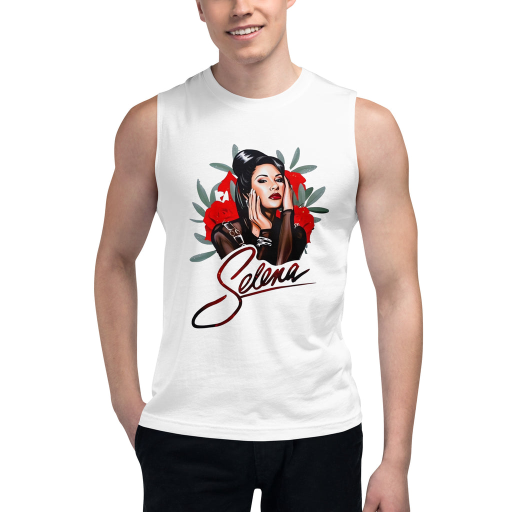 Camiseta sin mangas La Flor Selena, Descubre calidad excepcional y estampados duraderos. Encuentra estilo y orgullo en cada prenda. 