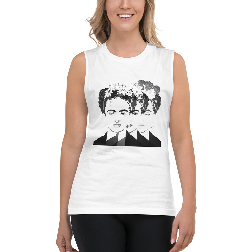 Playera sin mangas Frida Portal ,Descubre calidad excepcional y estampados duraderos. Encuentra estilo y orgullo en cada prenda.