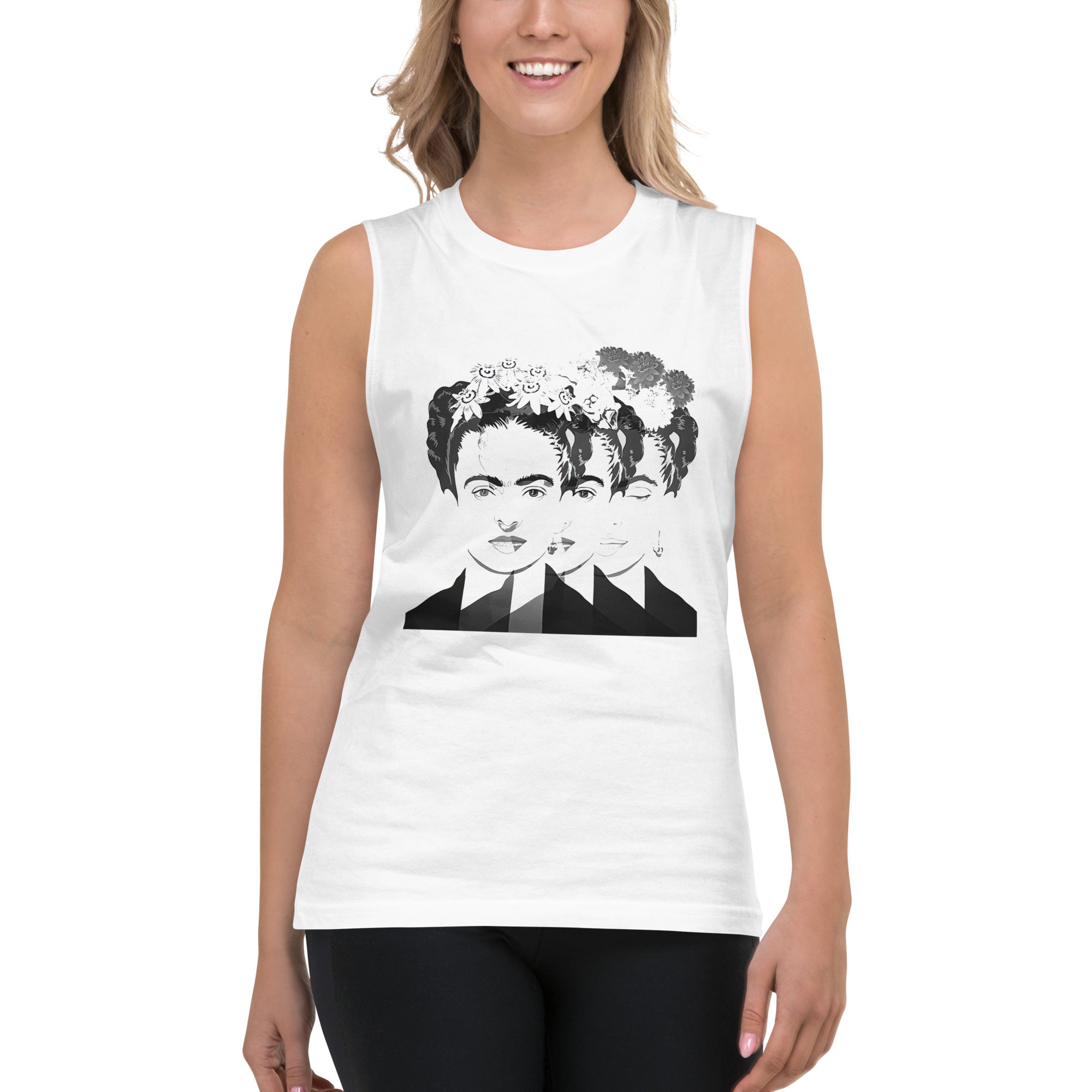 Playera sin mangas Frida Portal ,Descubre calidad excepcional y estampados duraderos. Encuentra estilo y orgullo en cada prenda.