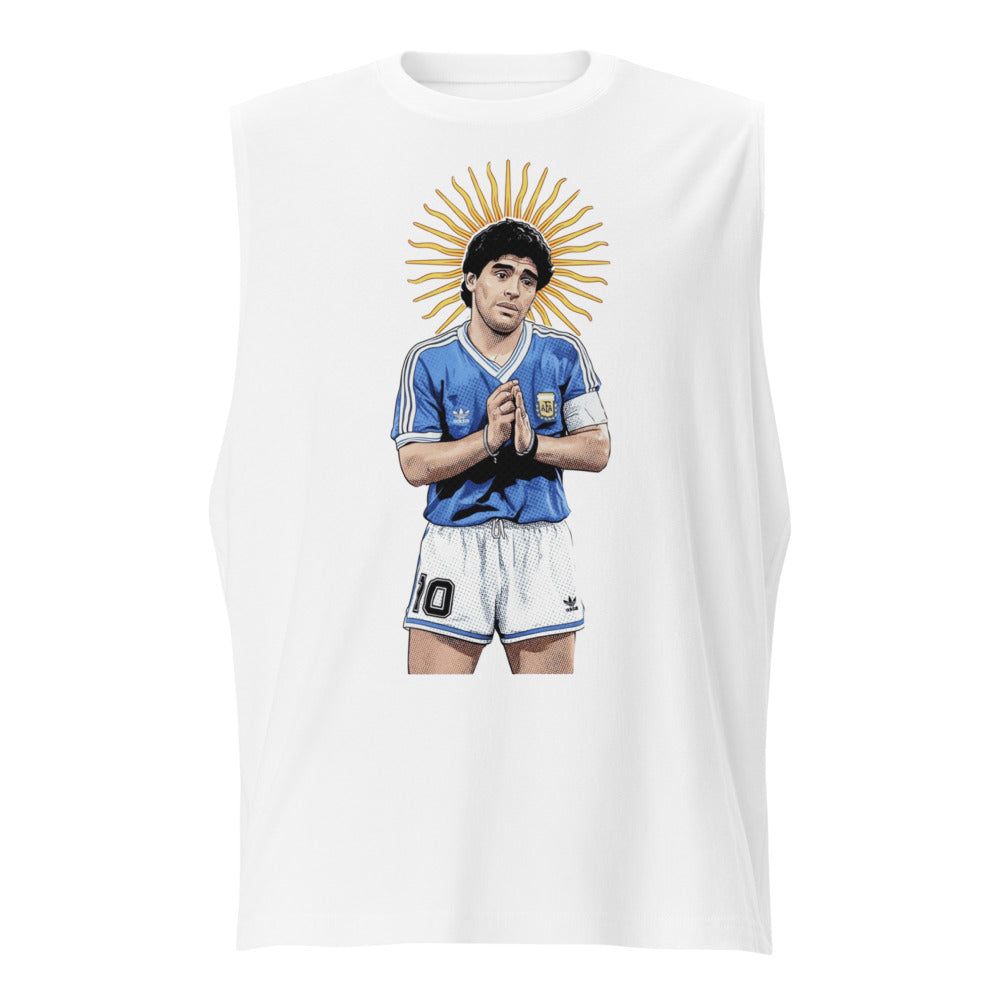 Sin Mangas Diego Maradona Prayer Blanco