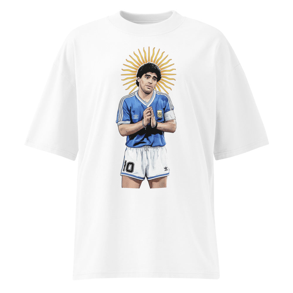 Oversize Diego Maradona Prayer Blanco