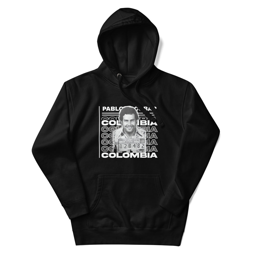Sudadero con capucha Pablo Escobar Colombia: el emblema de orgullo colombiano con calidad excepcional y estampado que resiste el paso del tiempo.