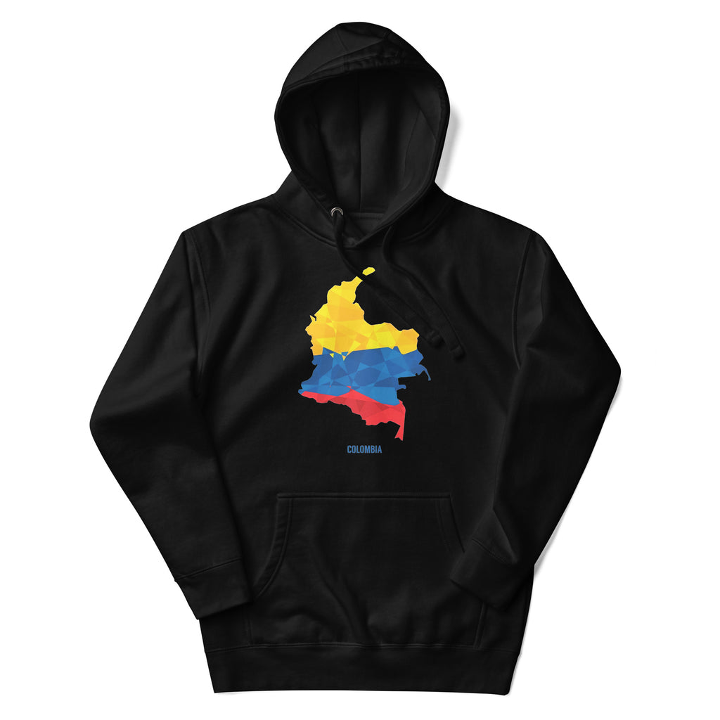 Sudadero con capucha Somos Colombia: el emblema de orgullo colombiano con calidad excepcional y estampado que resiste el paso del tiempo.