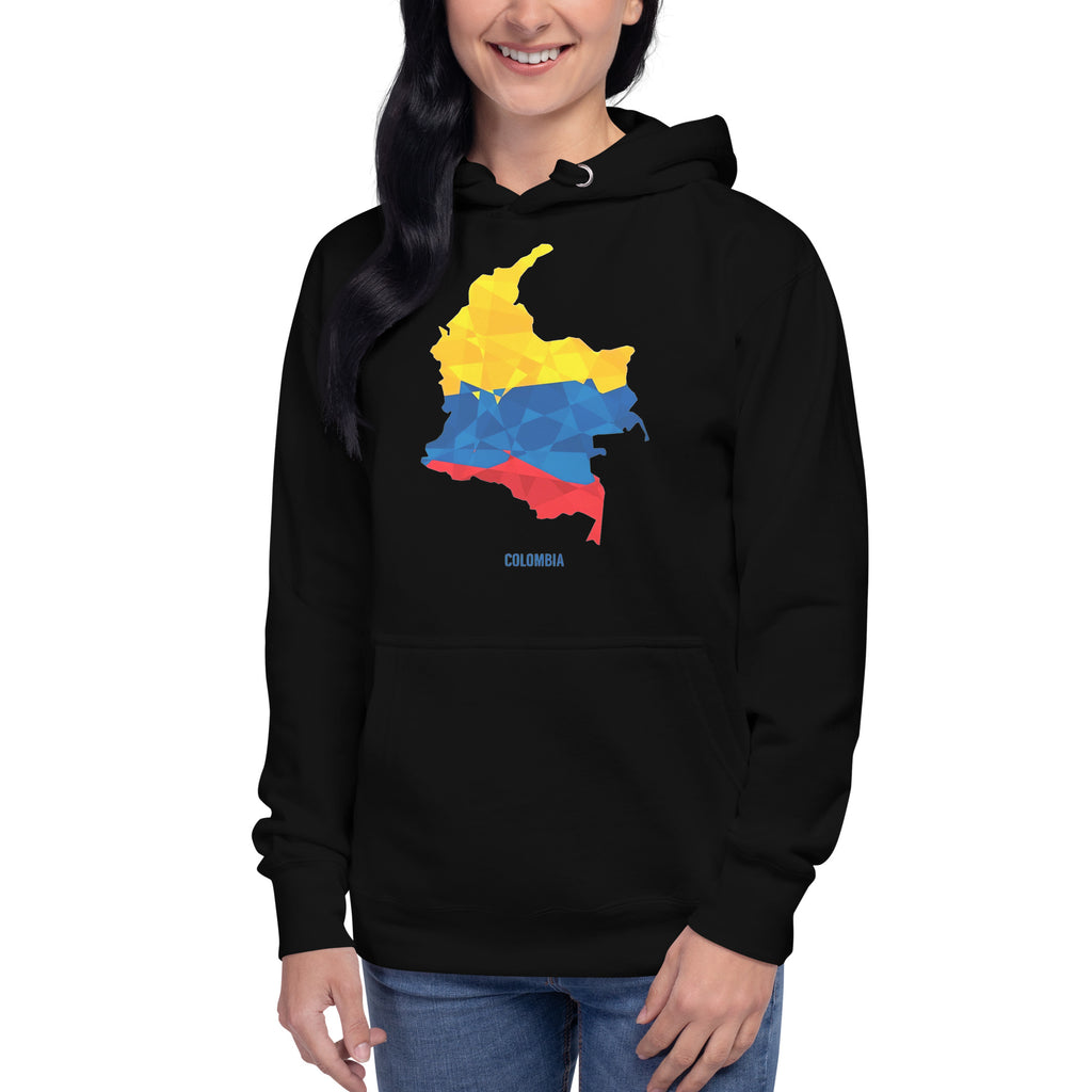 Sudadero con capucha Somos Colombia: el emblema de orgullo colombiano con calidad excepcional y estampado que resiste el paso del tiempo.