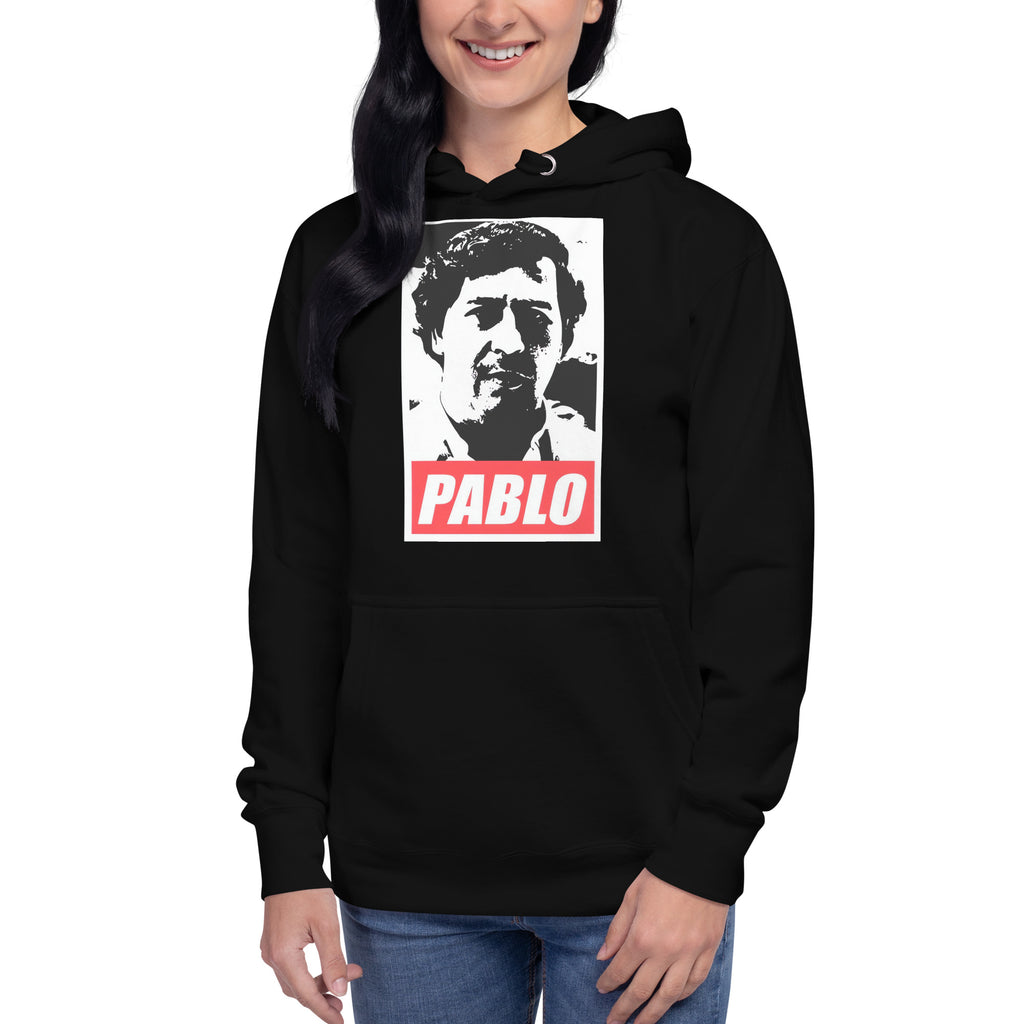 Sudadero con capucha Pablo: el emblema de orgullo colombiano con calidad excepcional y estampado que resiste el paso del tiempo.