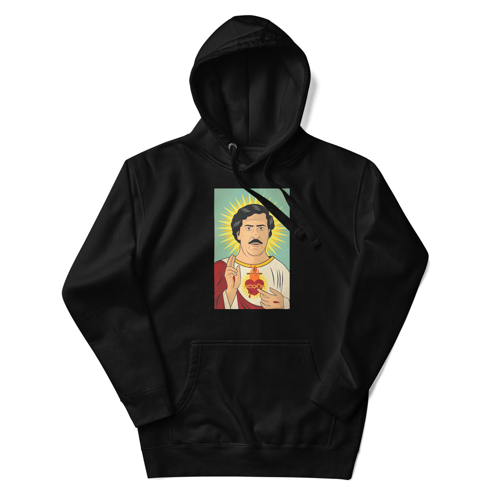 Sudadero con capucha San Pablo Escobar: el emblema de orgullo colombiano con calidad excepcional y estampado que resiste el paso del tiempo.