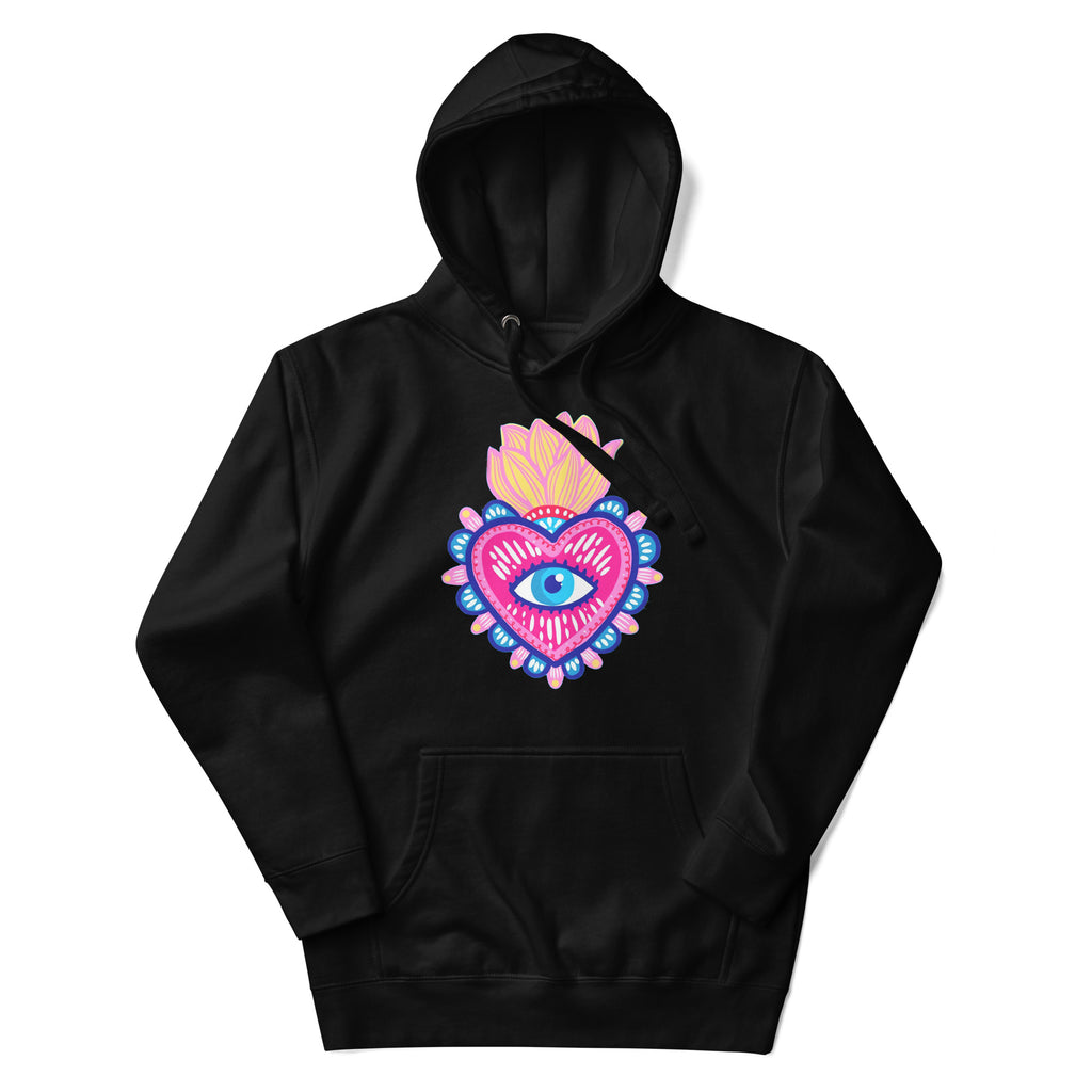 Sudadero con capucha Sagrado Corazón : el emblema de orgullo colombiano con calidad excepcional y estampado que resiste el paso del tiempo.