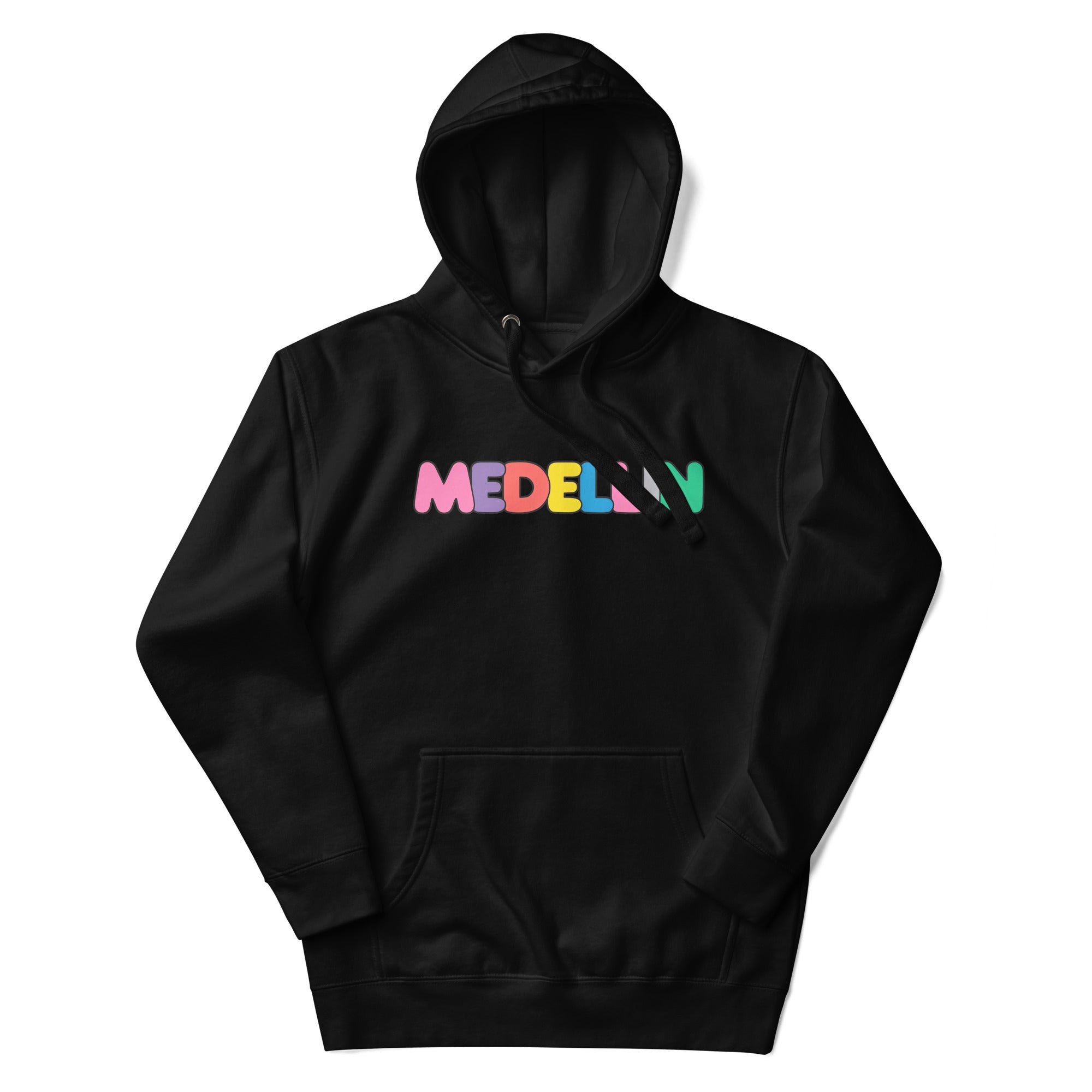Sudadero con capucha Color Medellin: el emblema de orgullo colombiano con calidad excepcional y estampado que resiste el paso del tiempo.