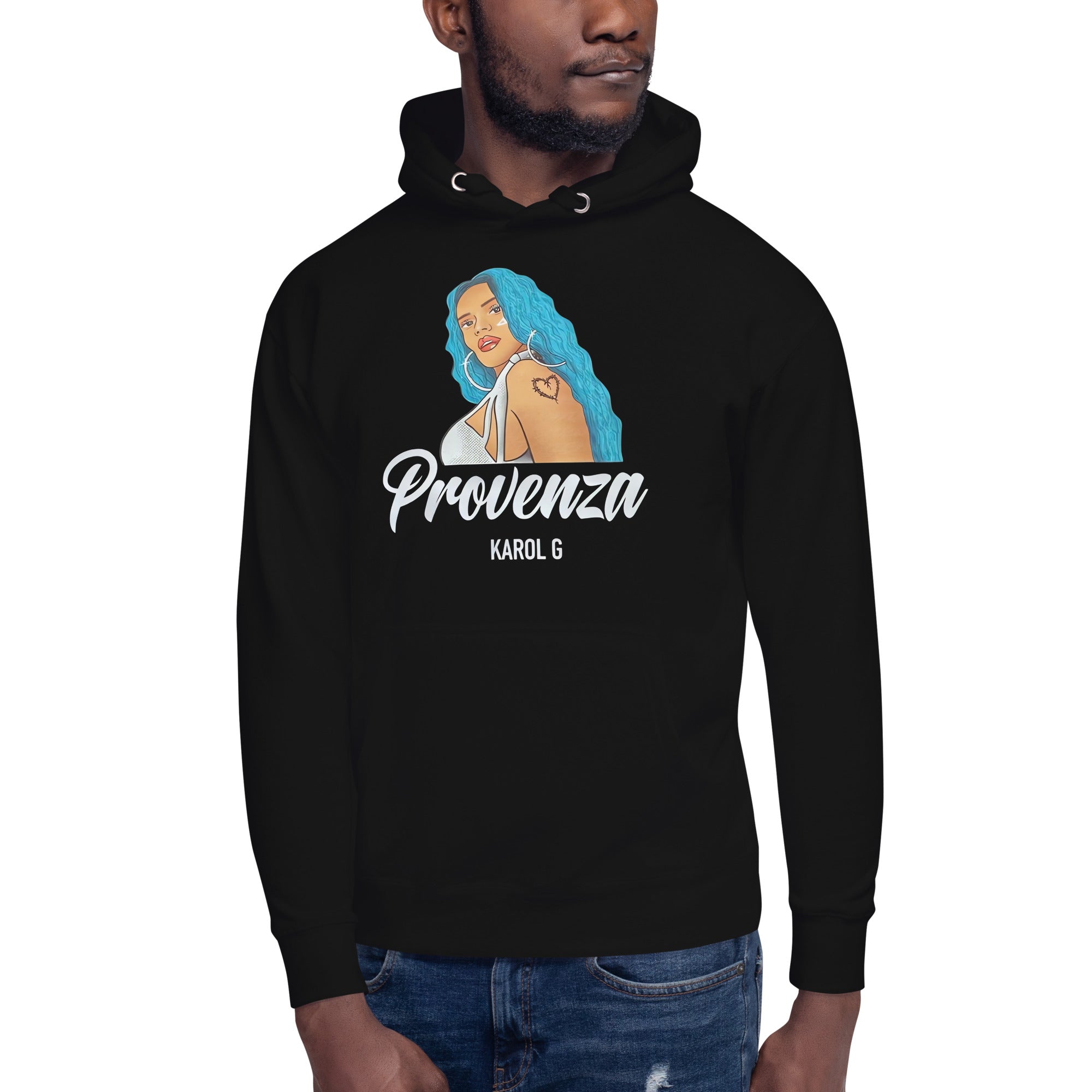 Sudadero con capucha Provenza: Descubre calidad excepcional y estampados duraderos. Encuentra estilo y orgullo en cada prenda.