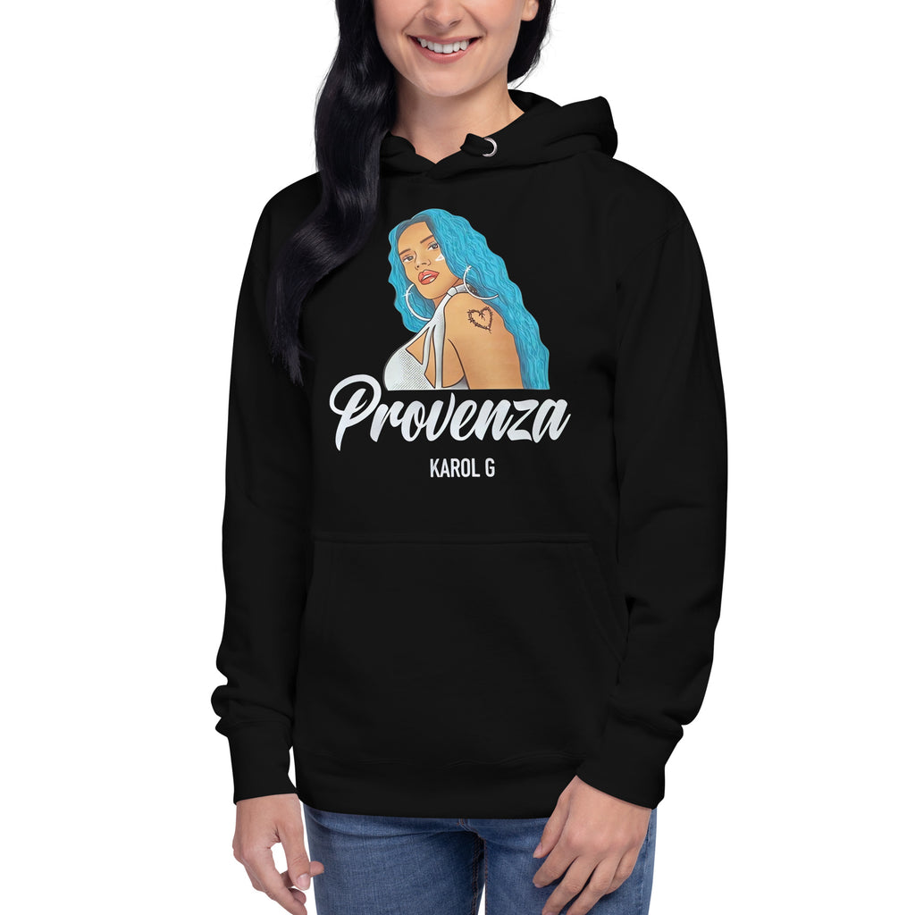 Sudadero con capucha Provenza: Descubre calidad excepcional y estampados duraderos. Encuentra estilo y orgullo en cada prenda.