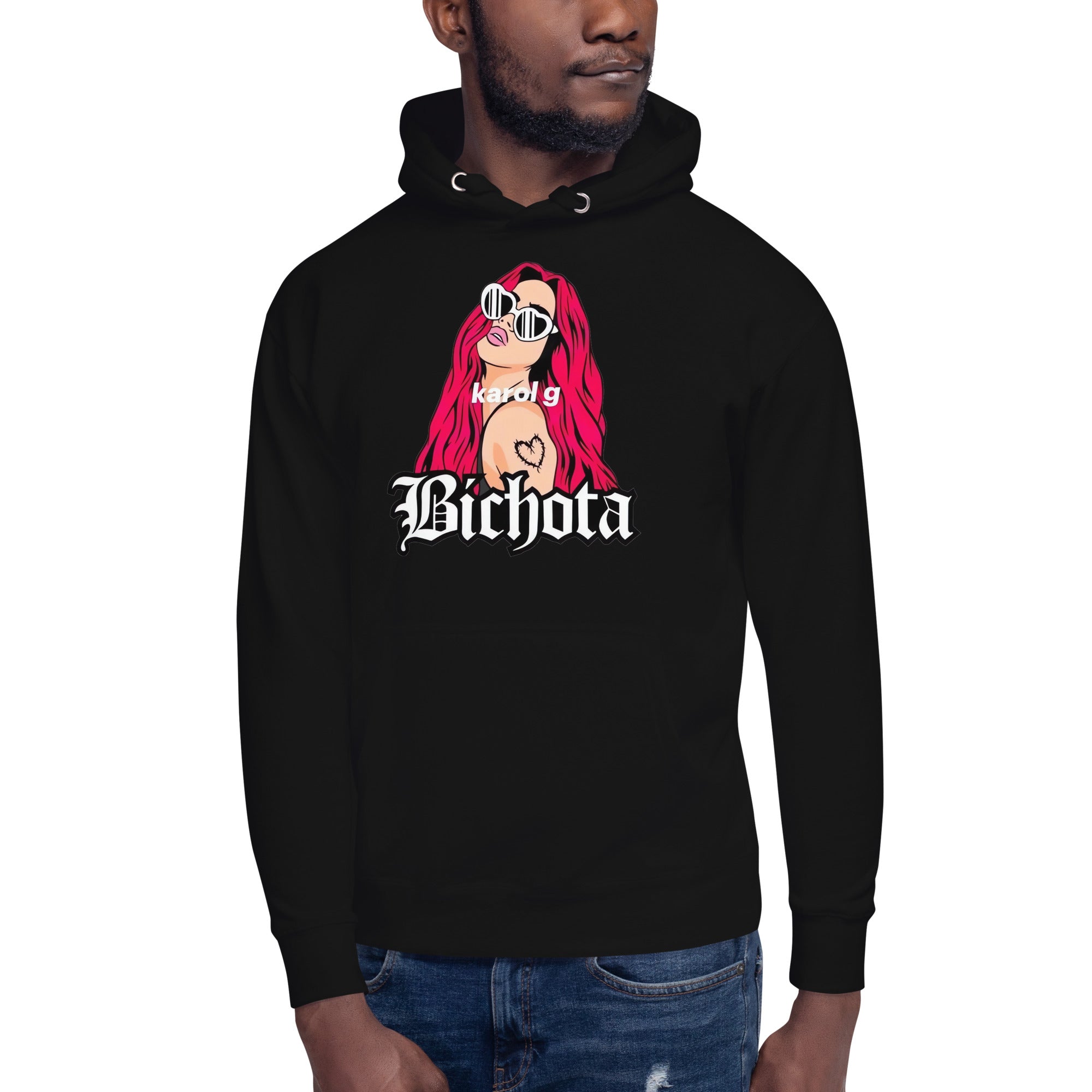 Sudadero con capucha Bichota: Descubre calidad excepcional y estampados duraderos. Encuentra estilo y orgullo en cada prenda.