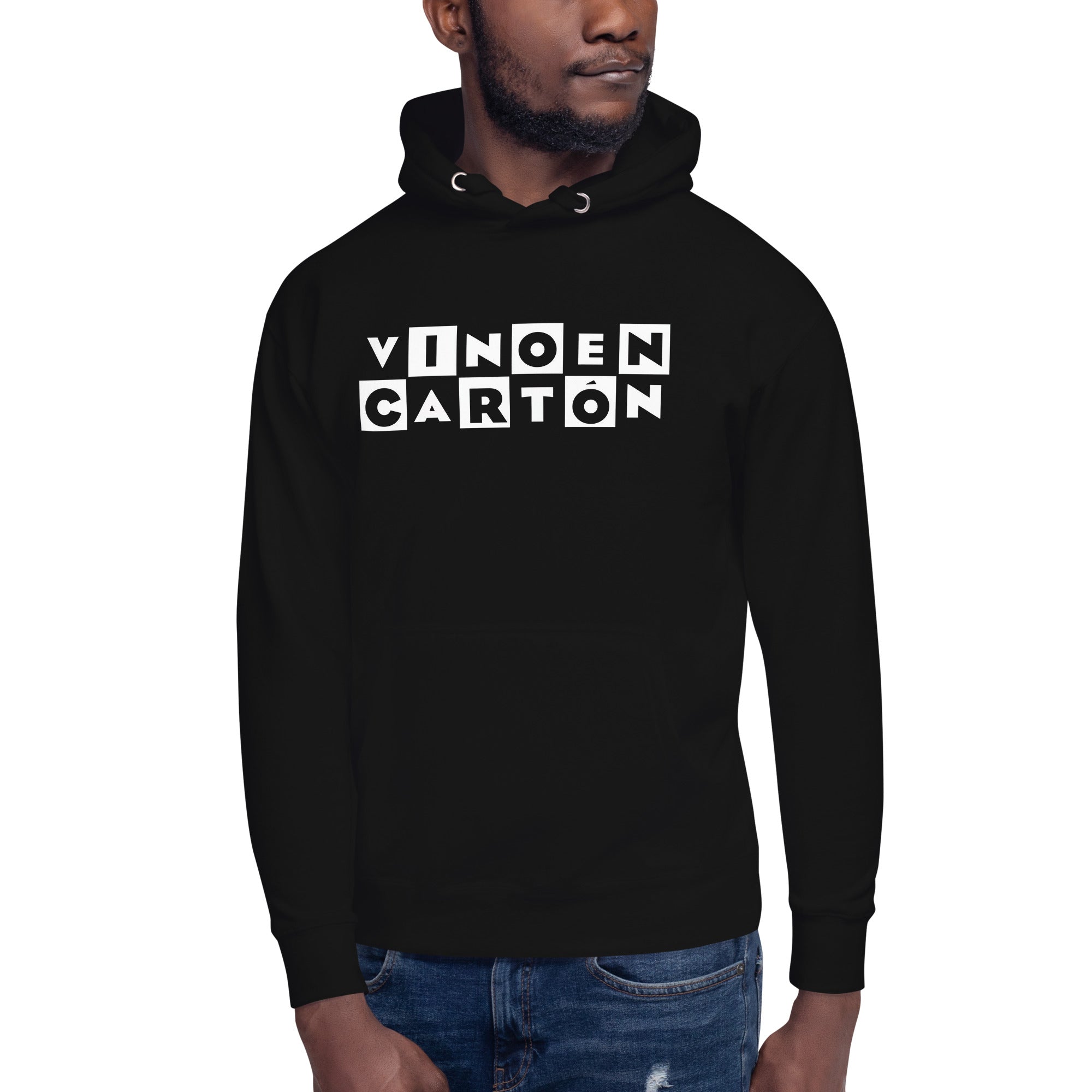 Hoodie de Vino en Cartón, Descubre calidad excepcional y estampados duraderos. Encuentra estilo y orgullo en cada prenda. Compra ahora!