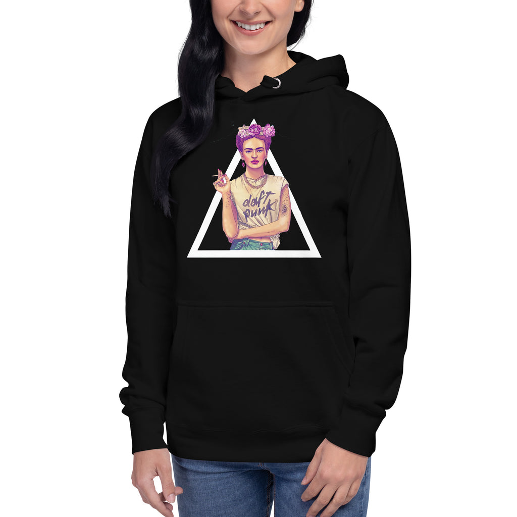 Hoodie de Frida del Rey, Descubre calidad excepcional y estampados duraderos. Encuentra estilo y orgullo en cada prenda. Compra ahora!