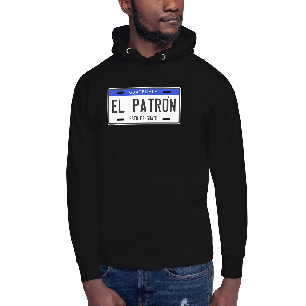 Hoodie El Patrón  Guate, Descubre calidad excepcional y estampados duraderos. Encuentra estilo y orgullo en cada prenda. Compra ahora!