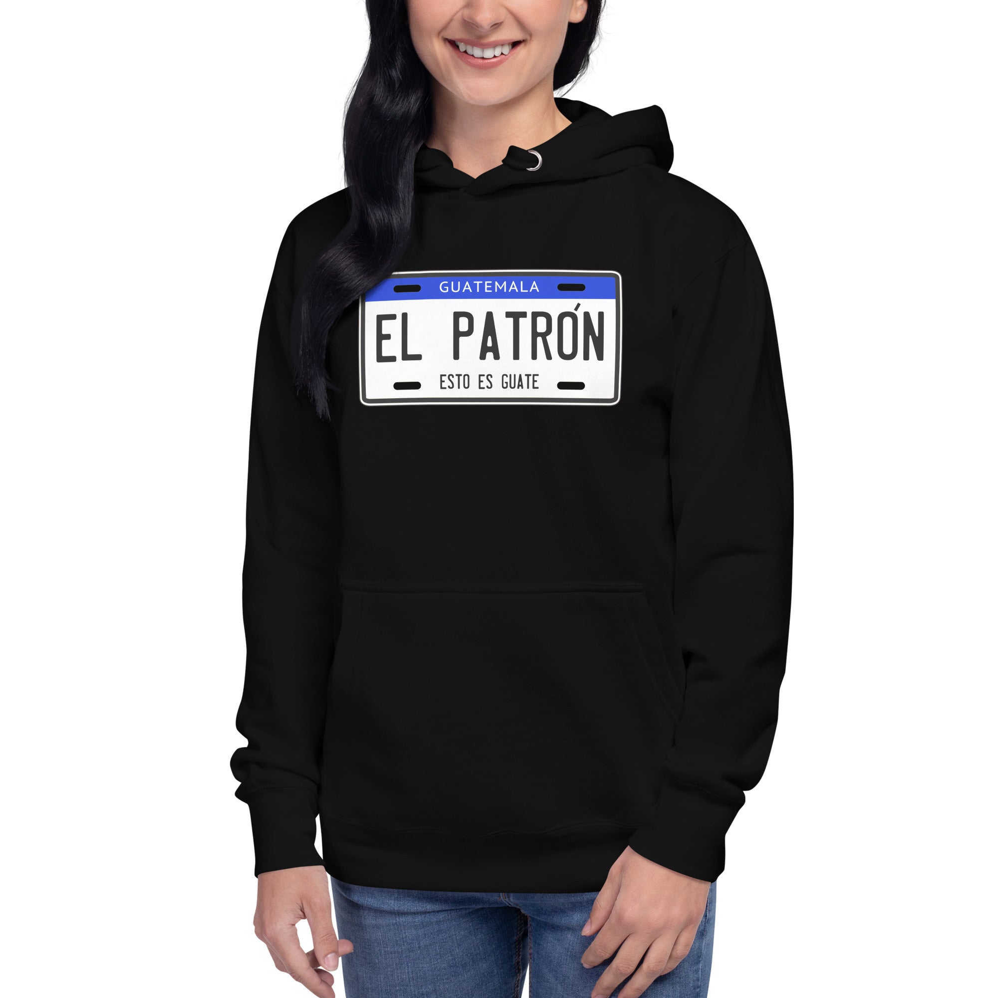 Hoodie El Patrón  Guate, Descubre calidad excepcional y estampados duraderos. Encuentra estilo y orgullo en cada prenda. Compra ahora!